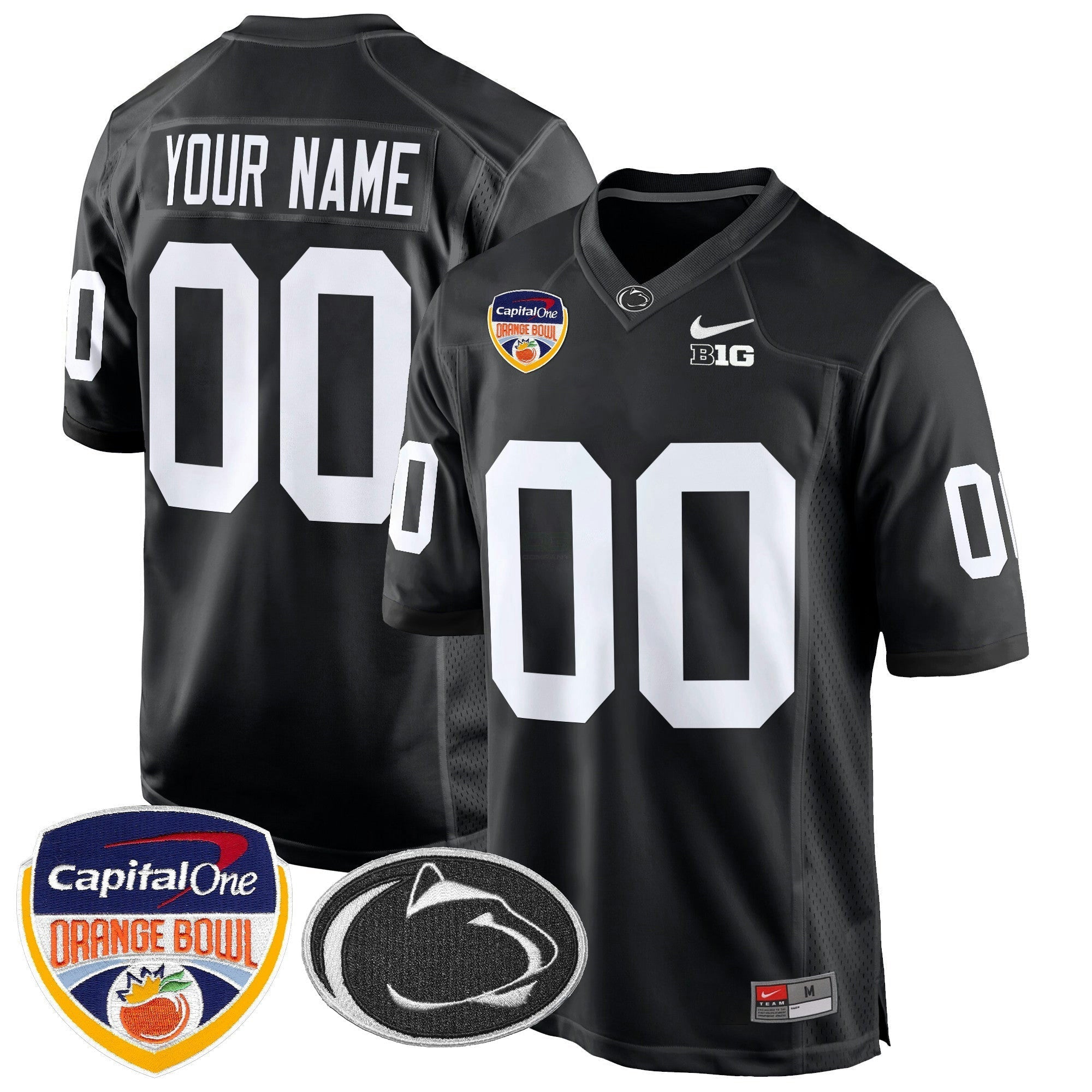 Camisa NCAA Laranja Bowl Patch Game Jersey