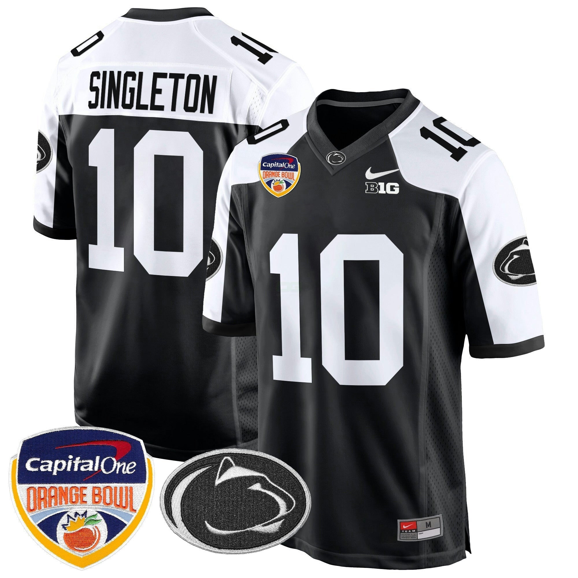 Camisa NCAA Laranja Bowl Patch Game Jersey