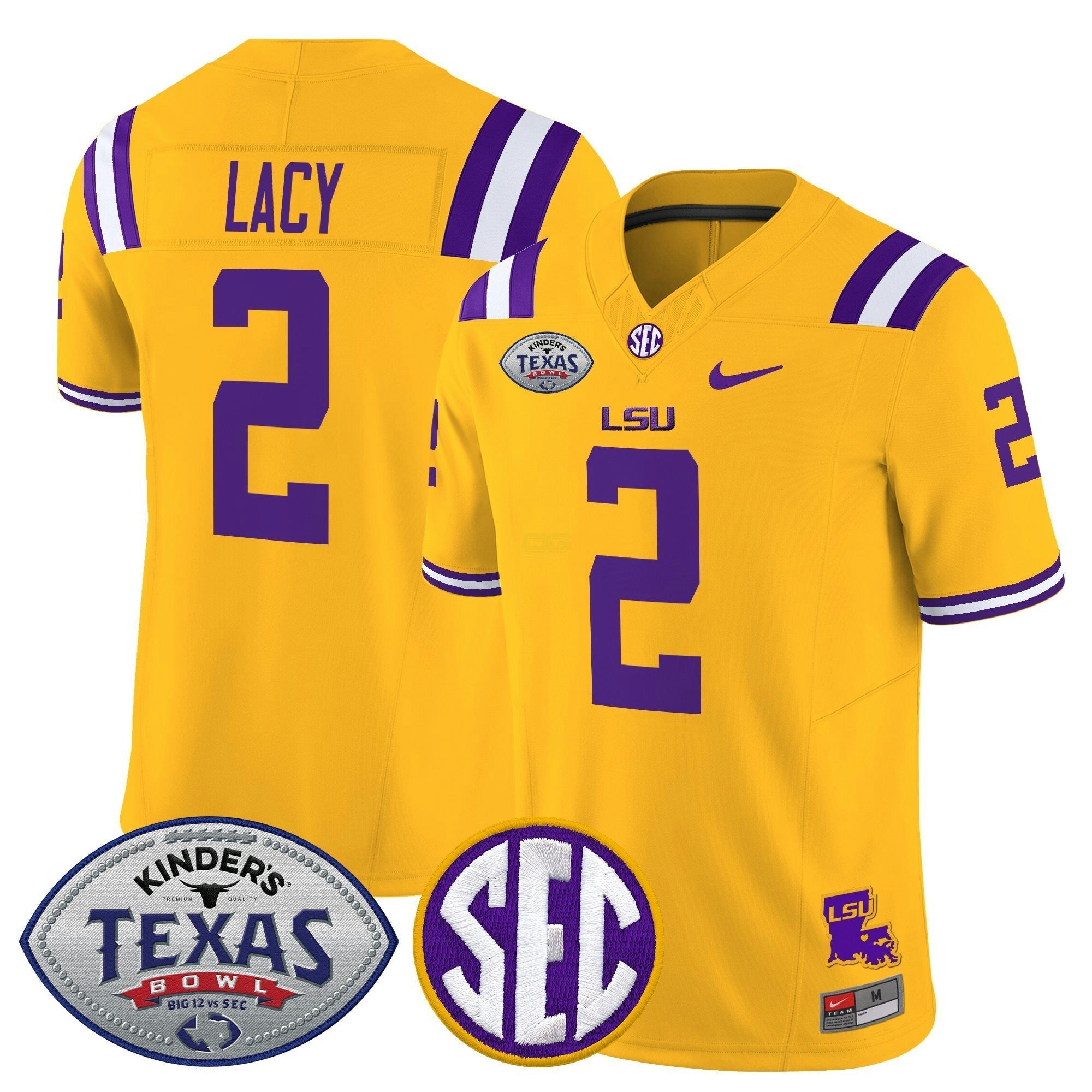 Camisa NCAA LTigers 2025 Texas Bowl Vapor Limited Jersey