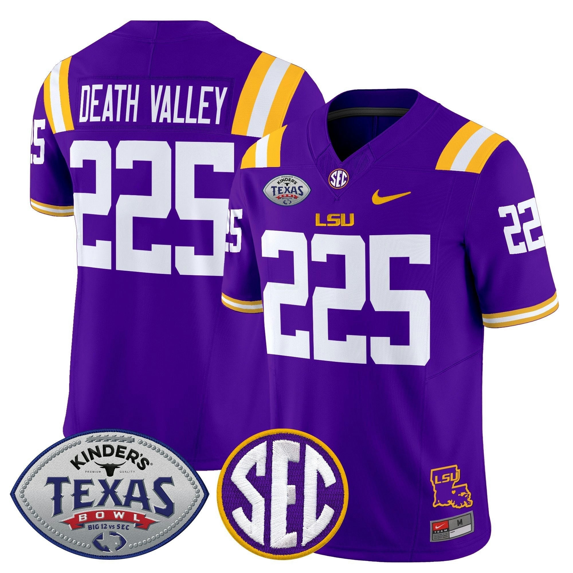 Camisa NCAA LTigers 2025 Texas Bowl Vapor Limited Jersey