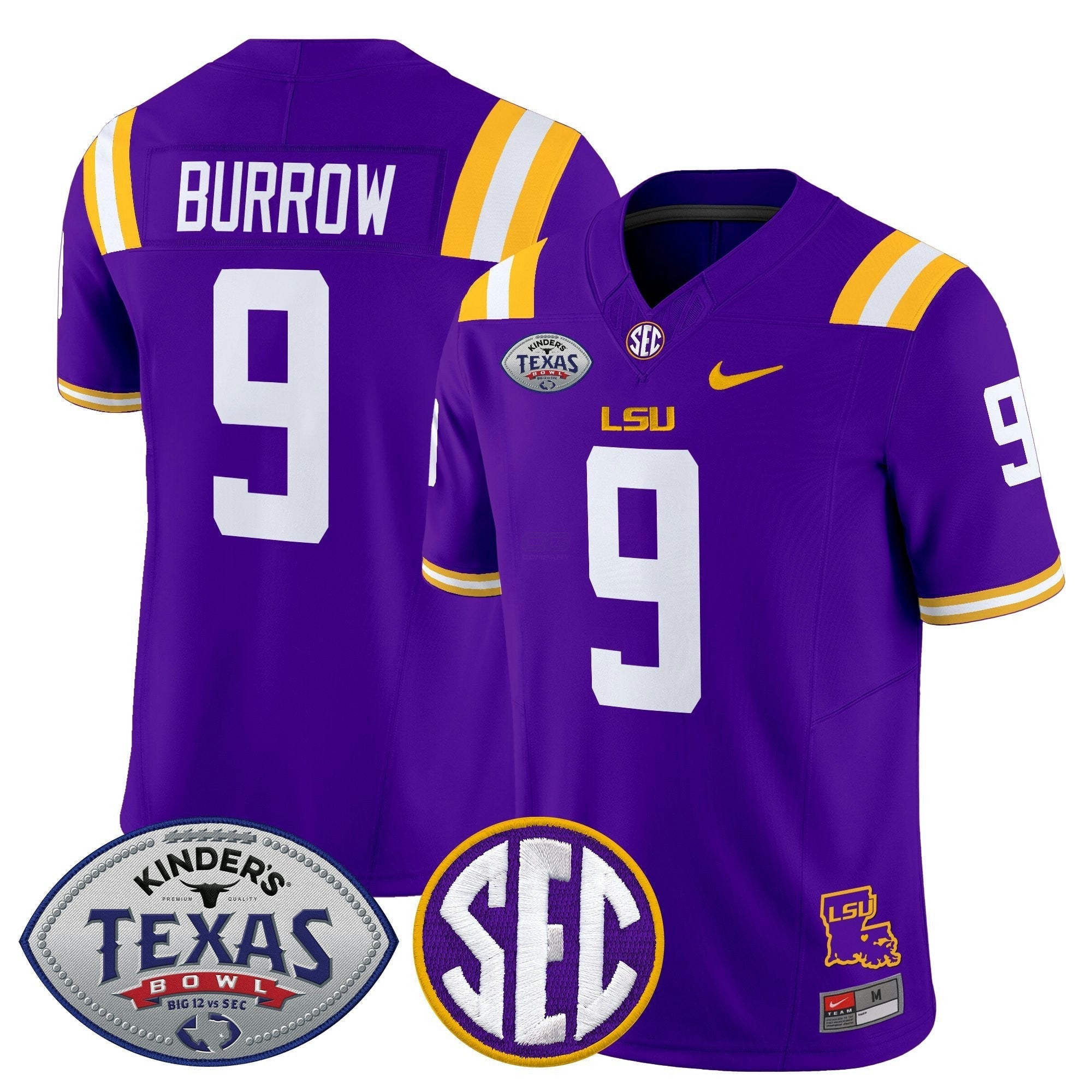 Camisa NCAA LTigers 2025 Texas Bowl Vapor Limited Jersey