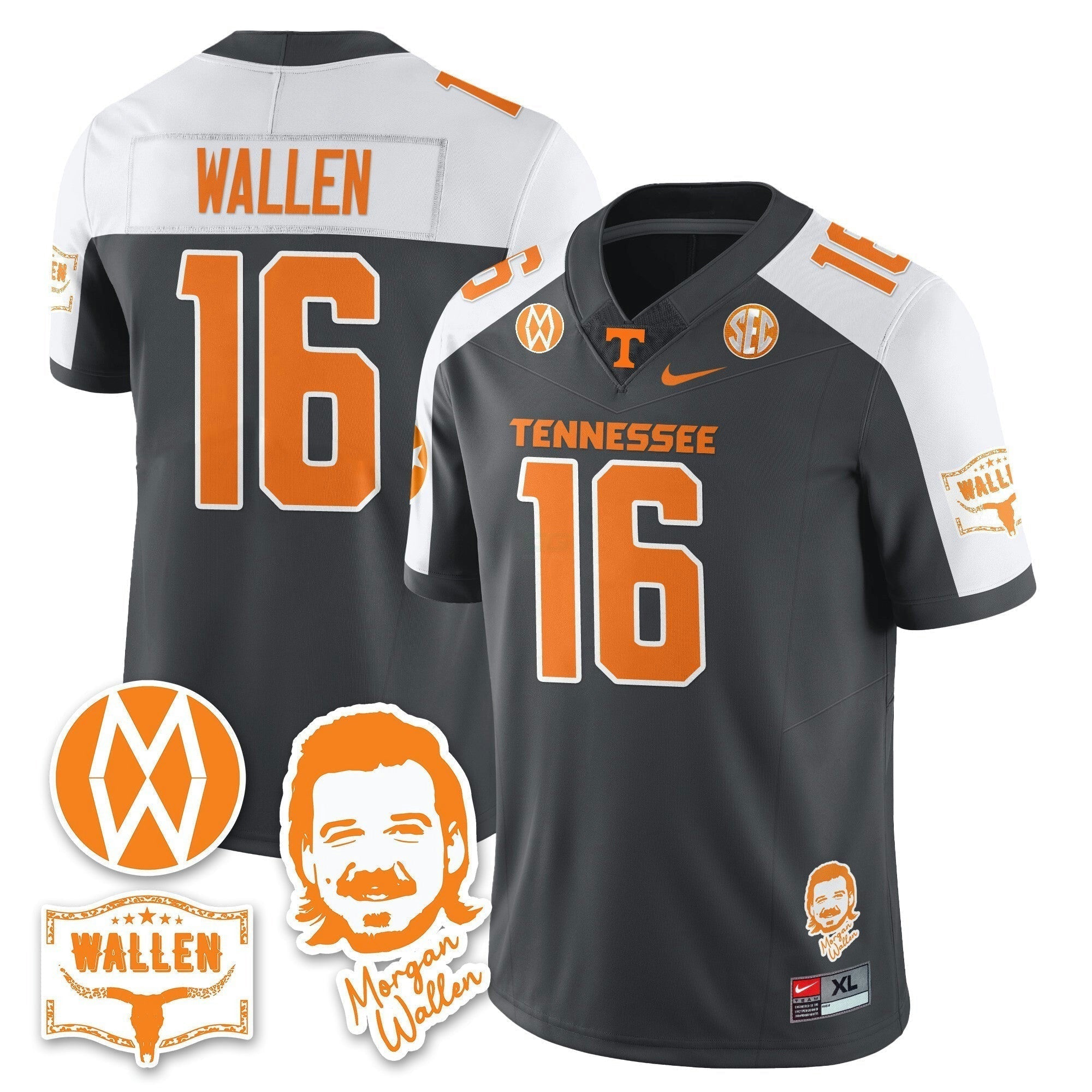 Camisa NCAA Morgan Wallen 2025 Jersey