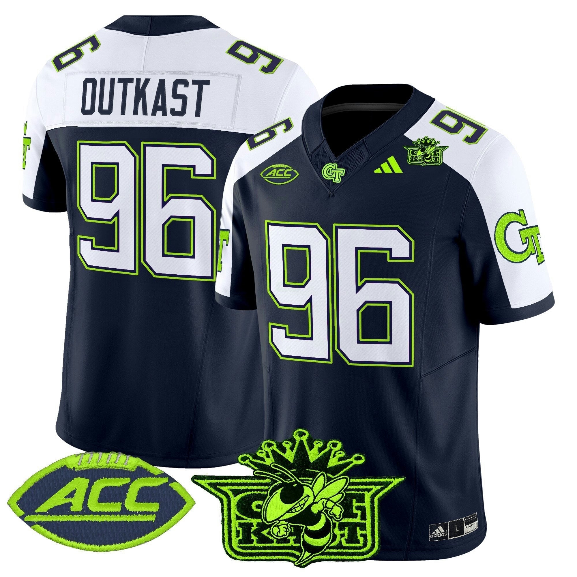 Camisa NCAA Outkast x Georgia Tech Yellow Jackets 2025 Atliens Vapor Limited Jersey