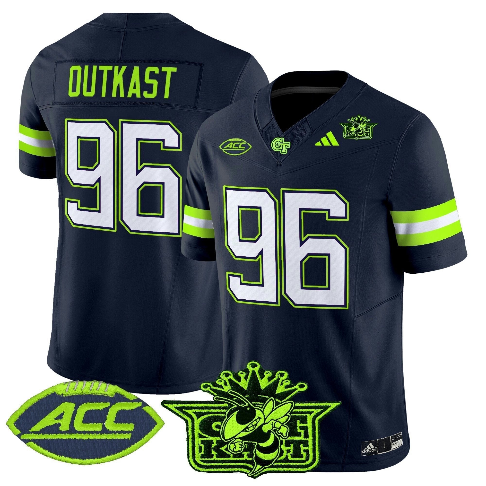 Camisa NCAA Outkast x Georgia Tech Yellow Jackets 2025 Atliens Vapor Limited Jersey