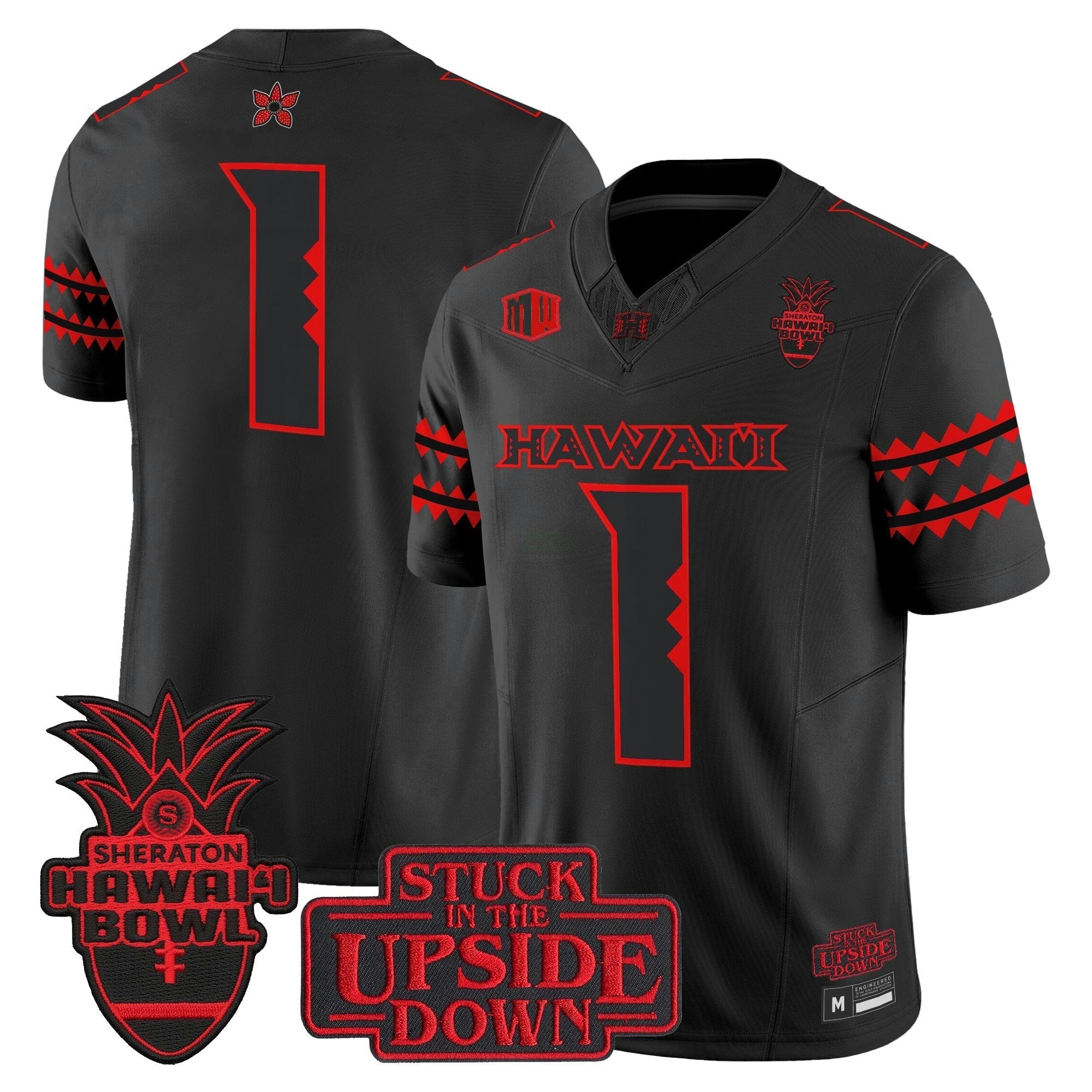 Camisa NCAA 'Stranger Things Edition' Vapor Limited Jersey - 2025 Hawai'i Bowl Patch
