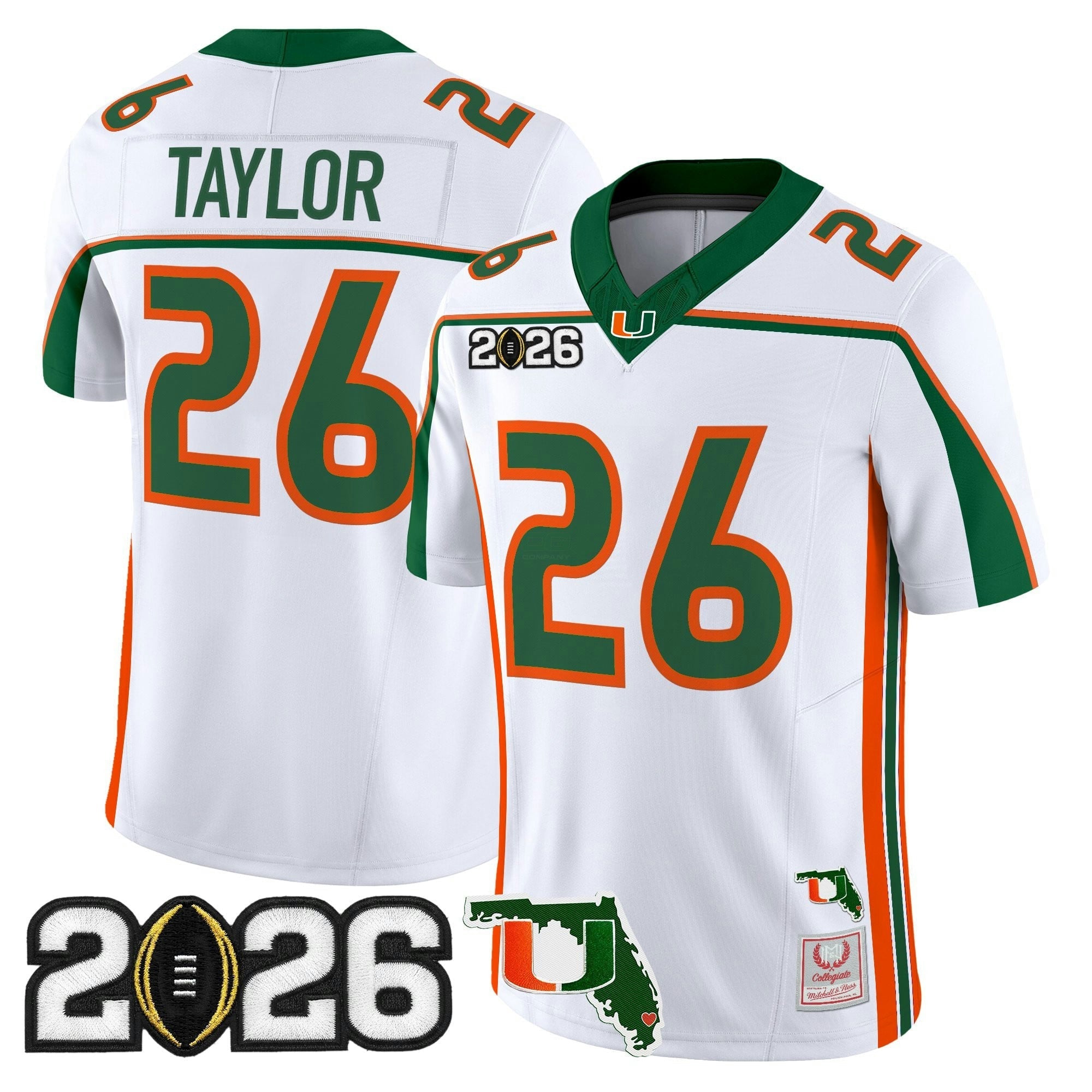 Camisa NCAA Throwback Vapor Limited Jersey - 2026 College Football Playoff Final & Florida Patch