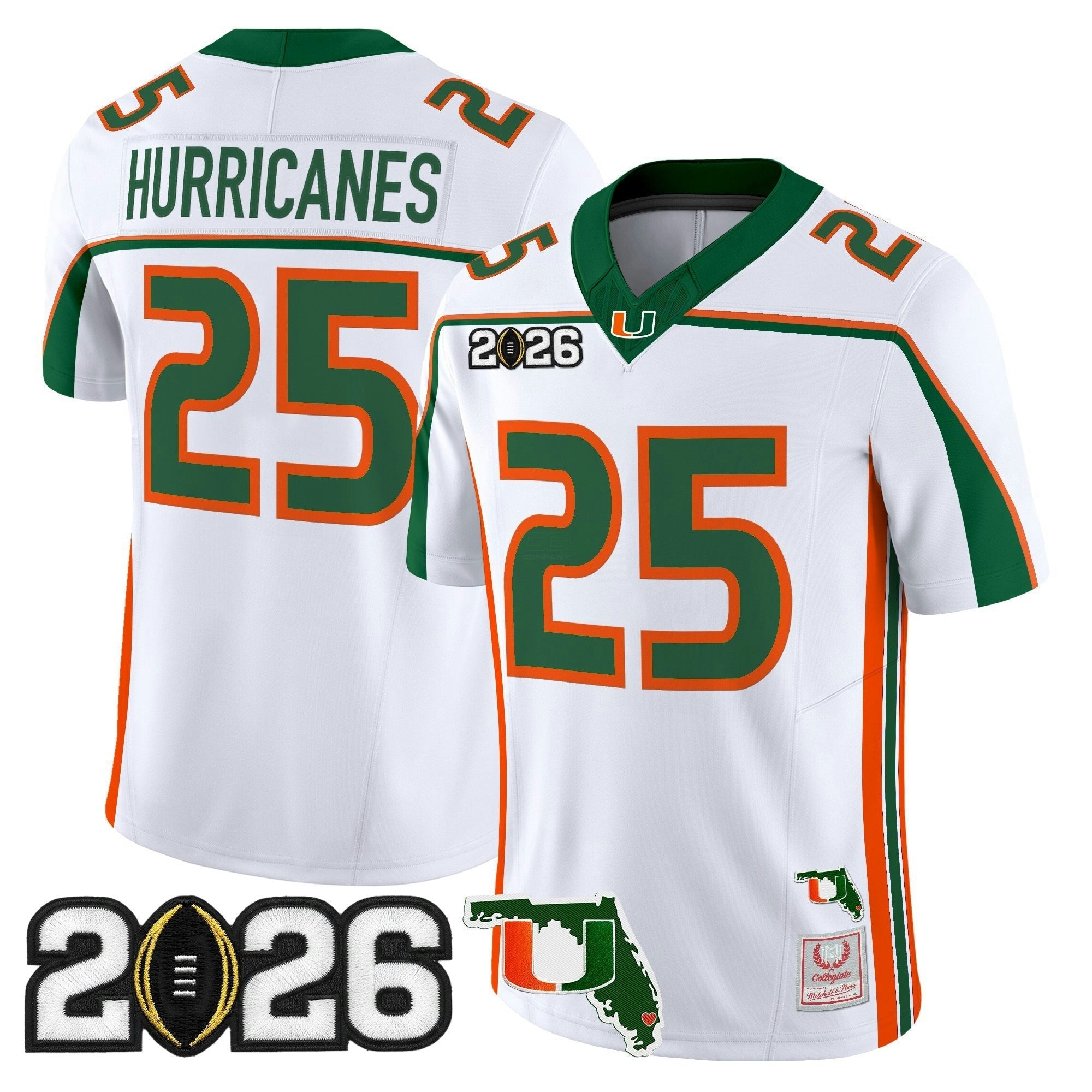 Camisa NCAA Throwback Vapor Limited Jersey - 2026 College Football Playoff Final & Florida Patch