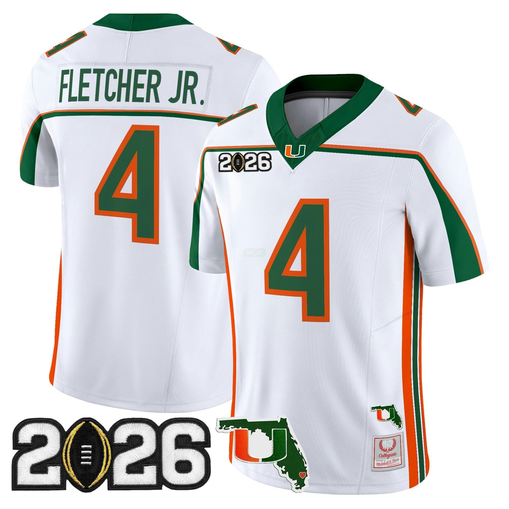 Camisa NCAA Throwback Vapor Limited Jersey - 2026 College Football Playoff Final & Florida Patch