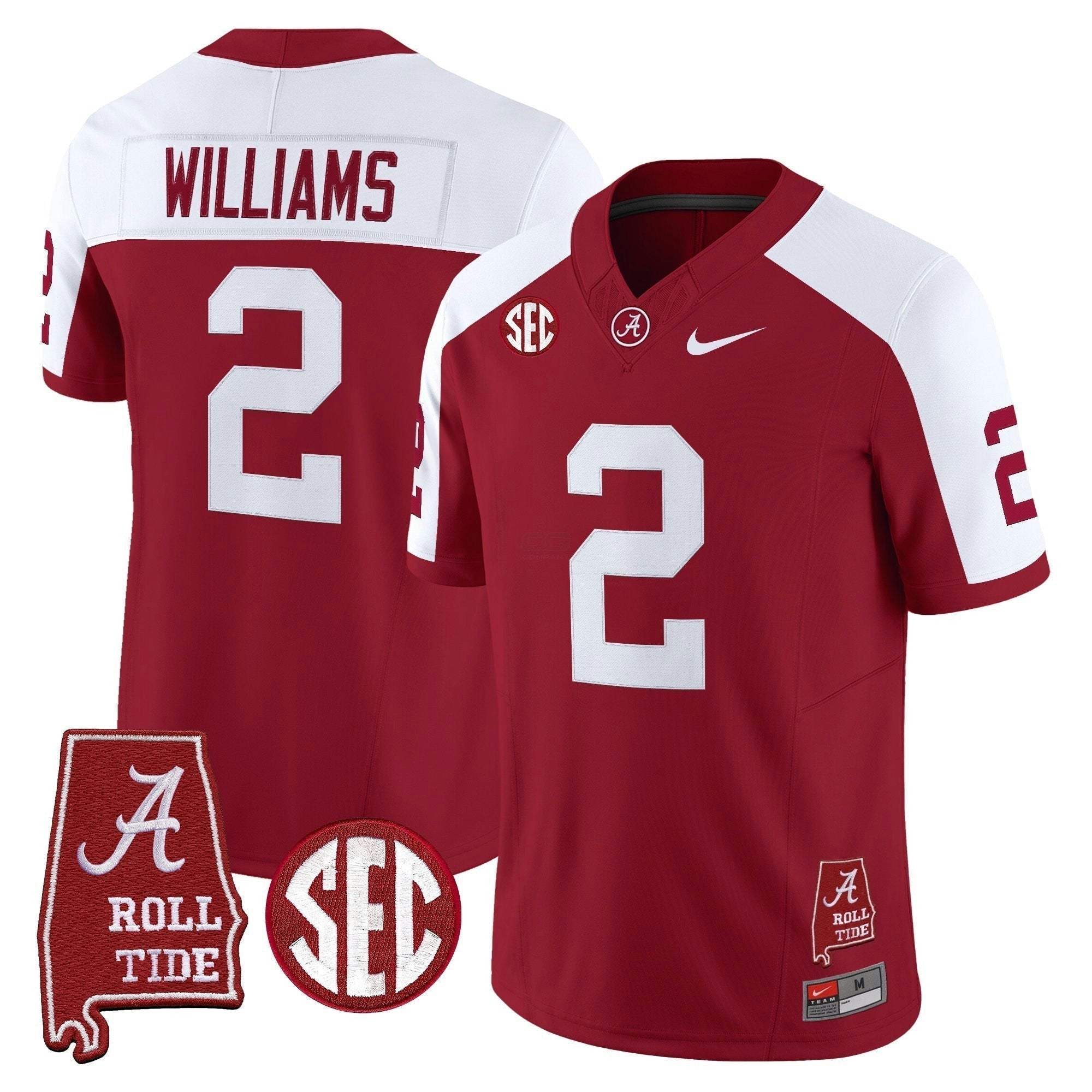 Camisa NCAA Throwback Vapor Limited Jersey - Alabama Map