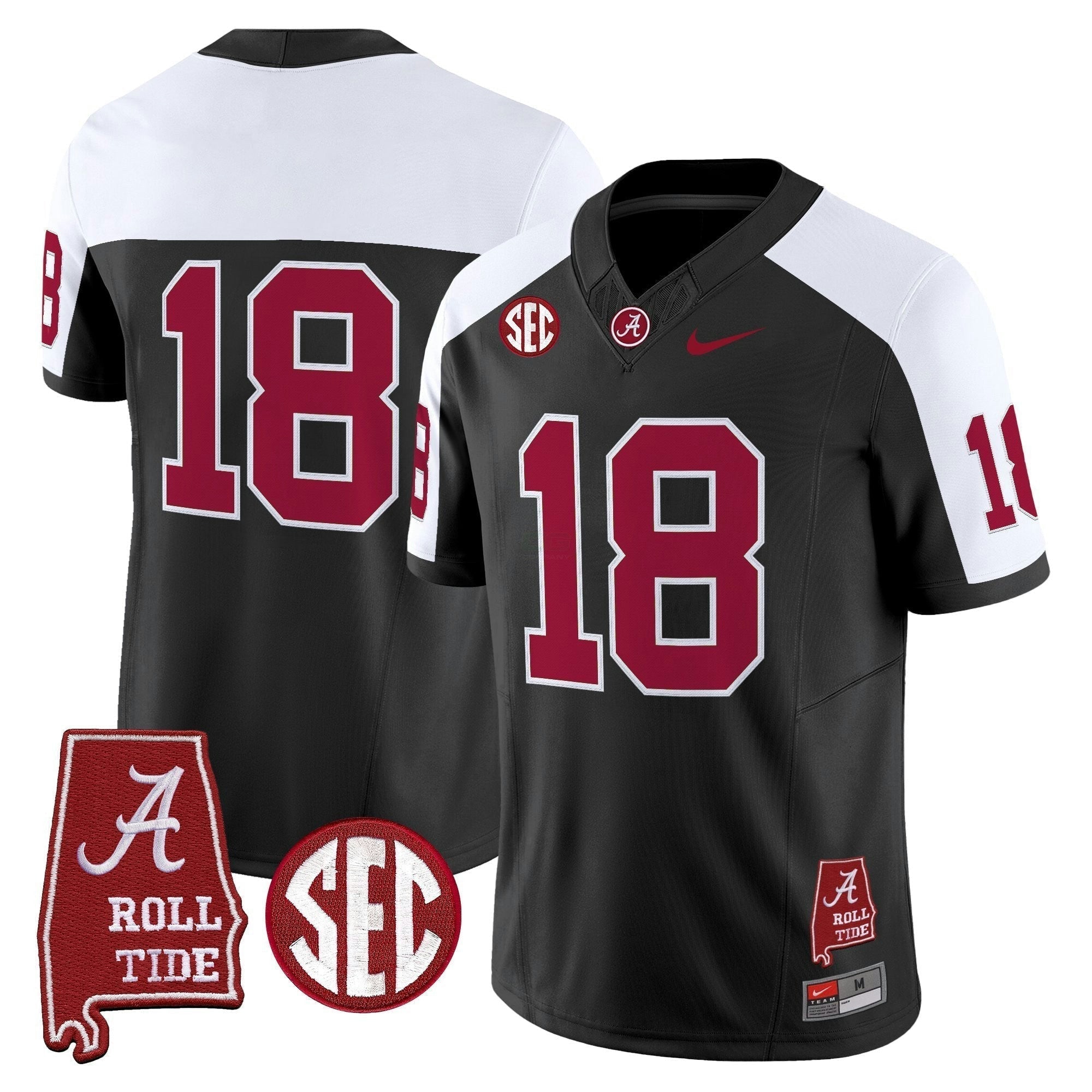 Camisa NCAA Throwback Vapor Limited Jersey - Alabama Map
