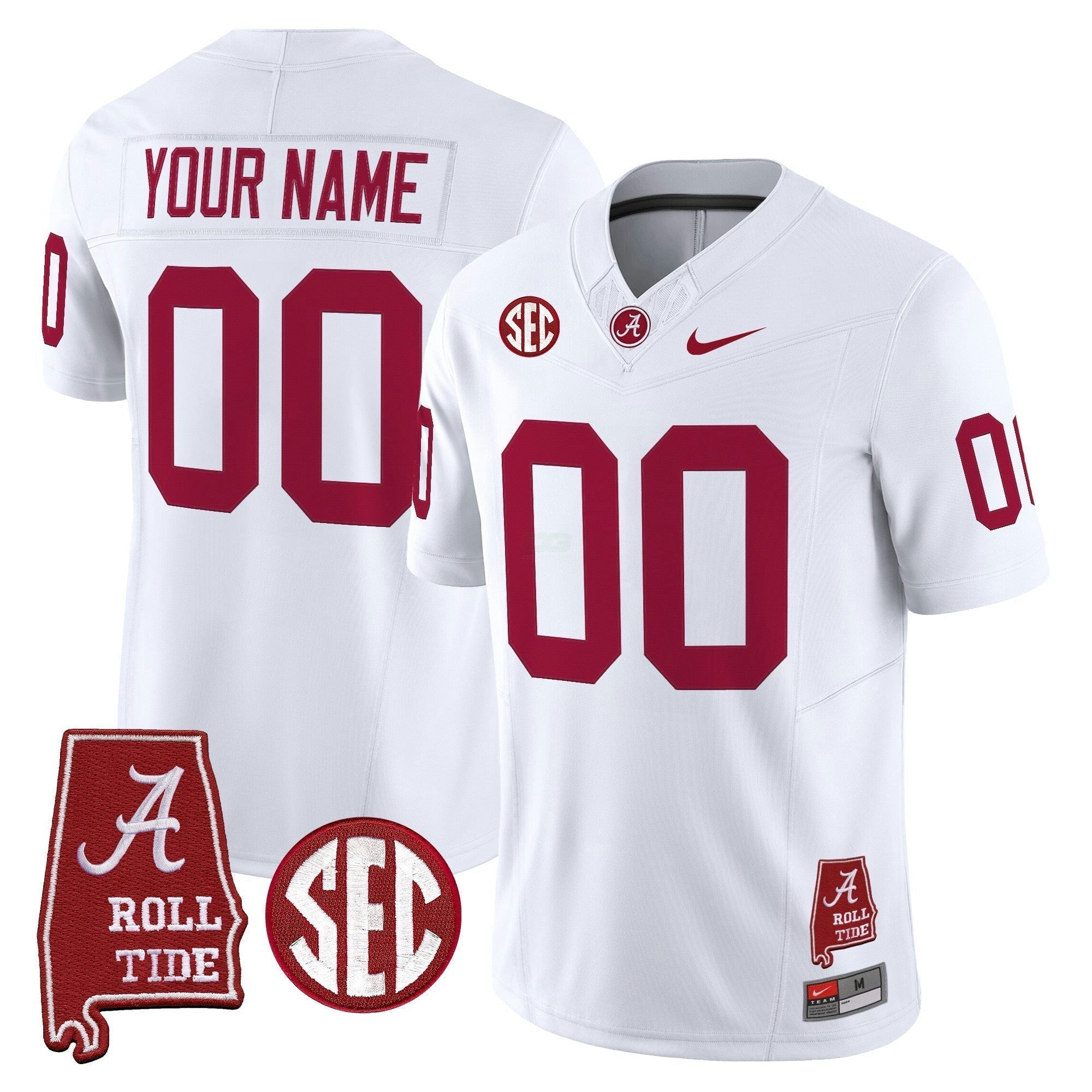Camisa NCAA Throwback Vapor Limited Jersey - Alabama Map