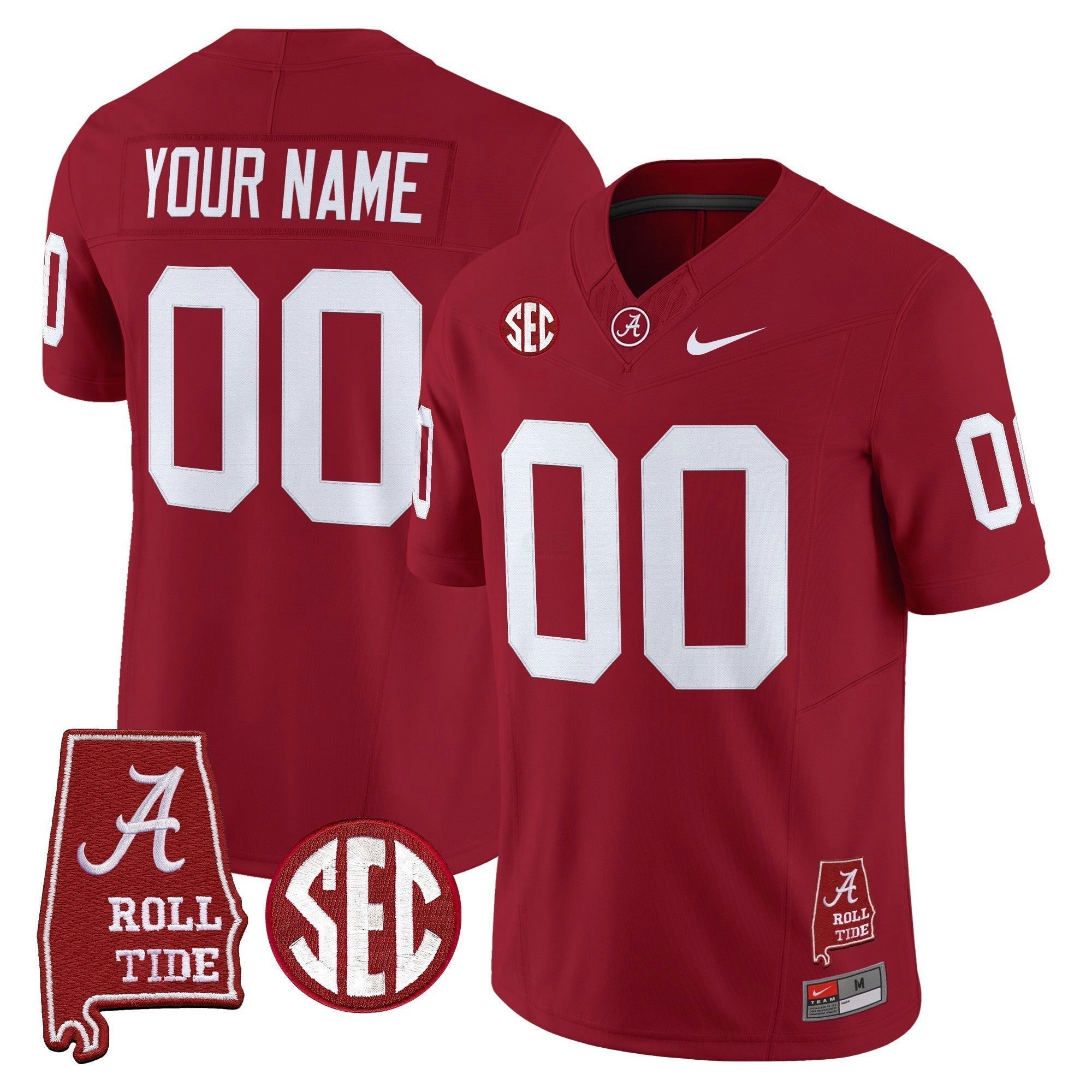 Camisa NCAA Throwback Vapor Limited Jersey - Alabama Map