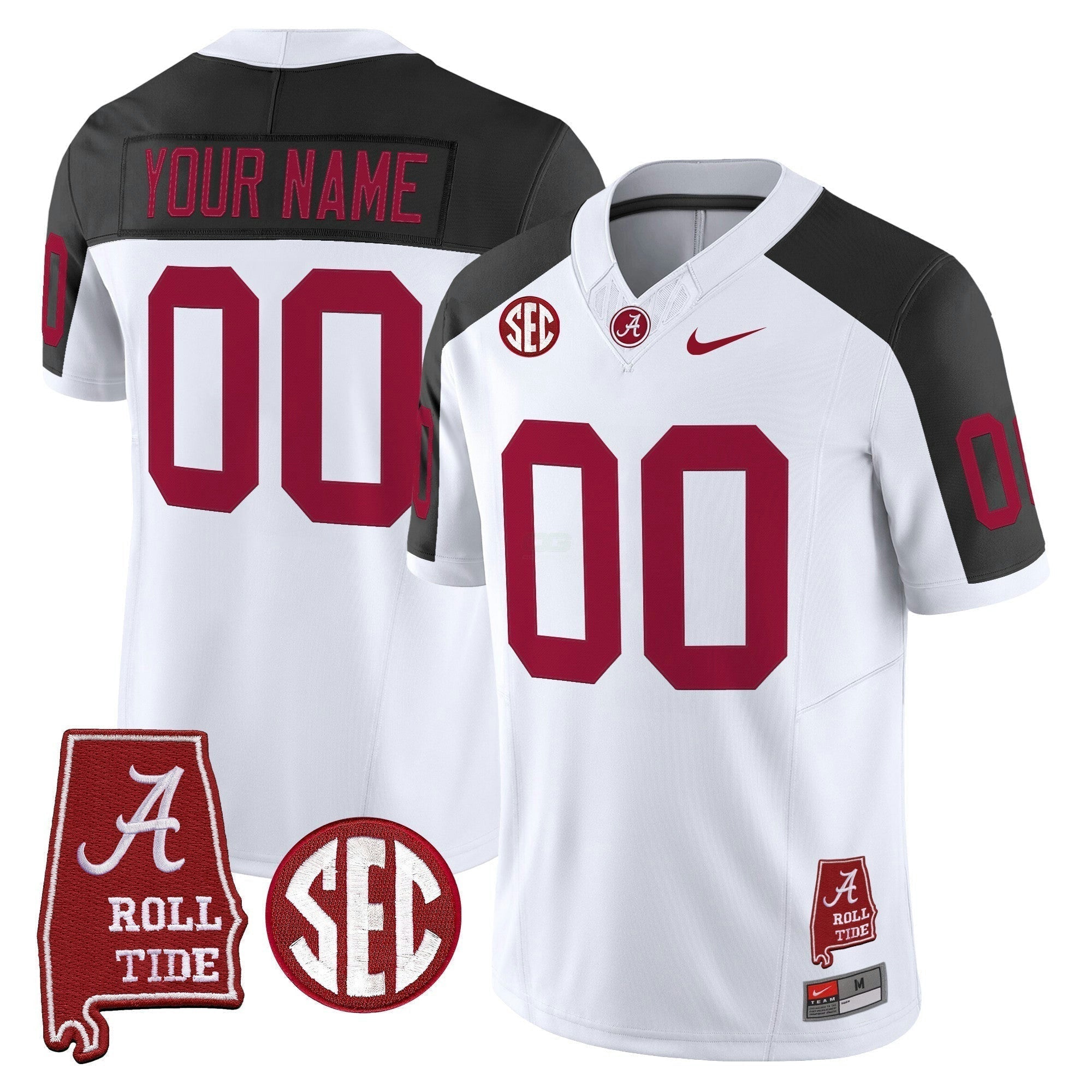 Camisa NCAA Throwback Vapor Limited Jersey - Alabama Map