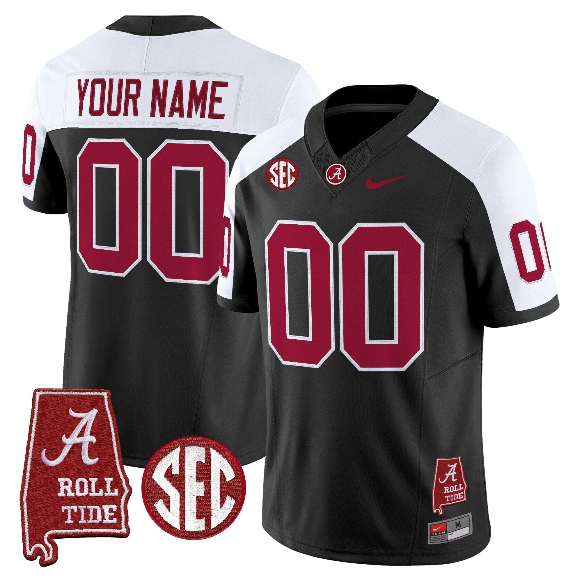 Camisa NCAA Throwback Vapor Limited Jersey - Alabama Map