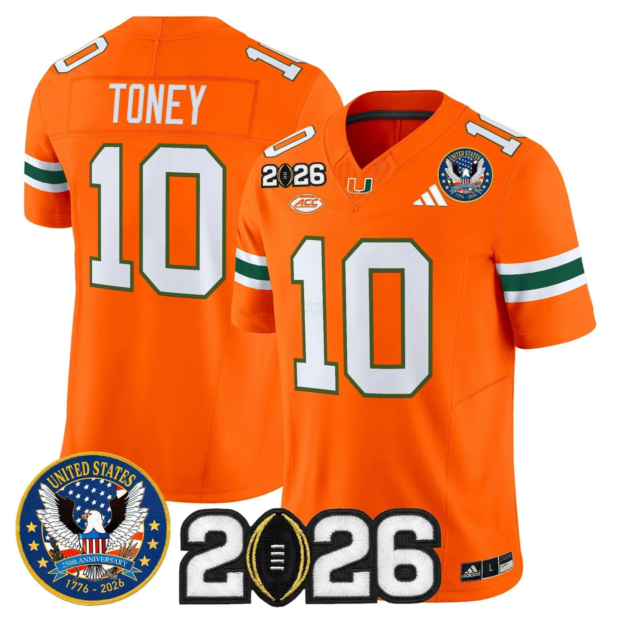 Camisa NCAA "United States 250th Anniversary & 2026 College Football Playoff Final Patch" Vapor Limited Jersey
