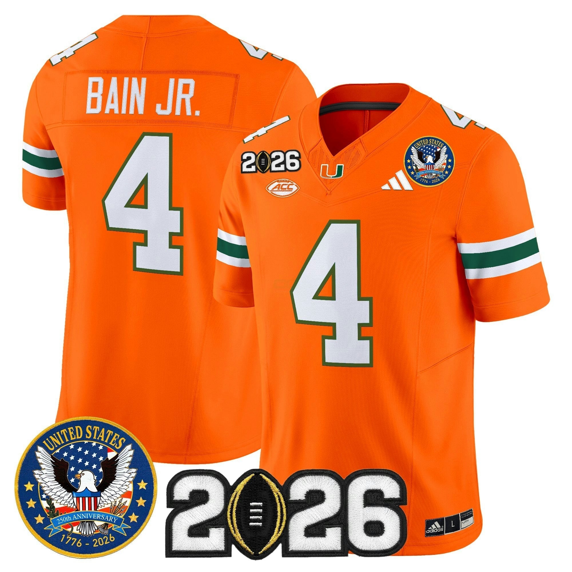 Camisa NCAA "United States 250th Anniversary & 2026 College Football Playoff Final Patch" Vapor Limited Jersey