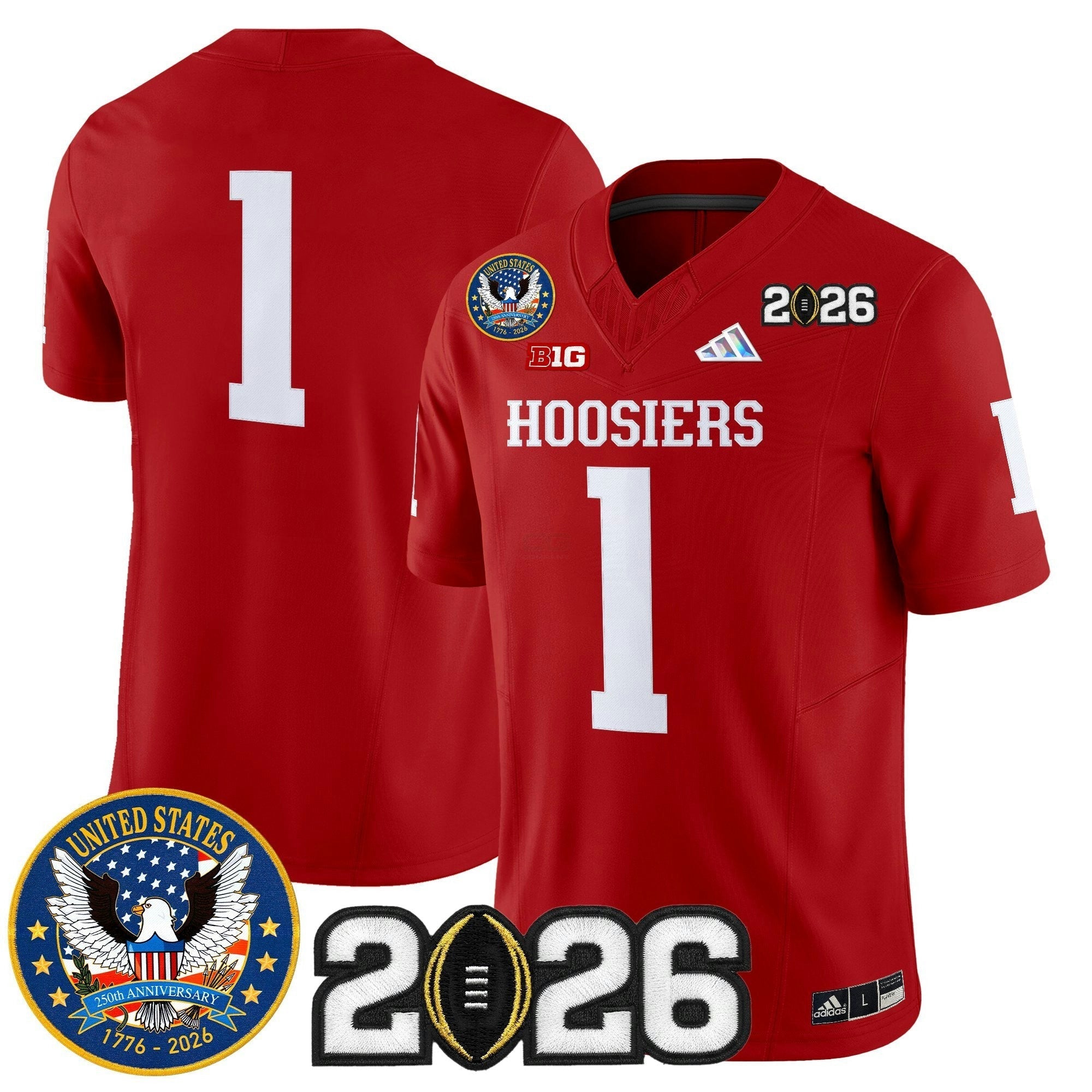 Camisa NCAA "United States 250th Anniversary Patch" Vapor Limited Jersey