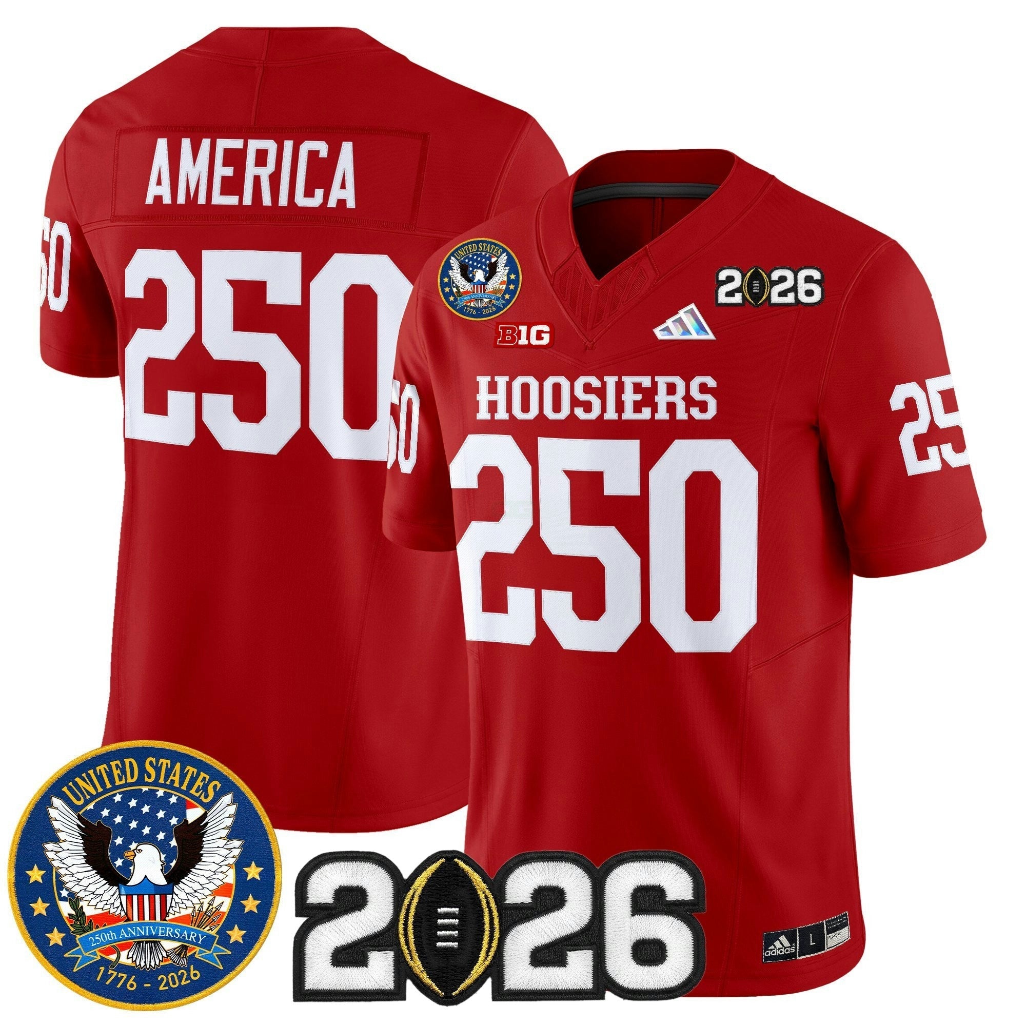 Camisa NCAA "United States 250th Anniversary Patch" Vapor Limited Jersey