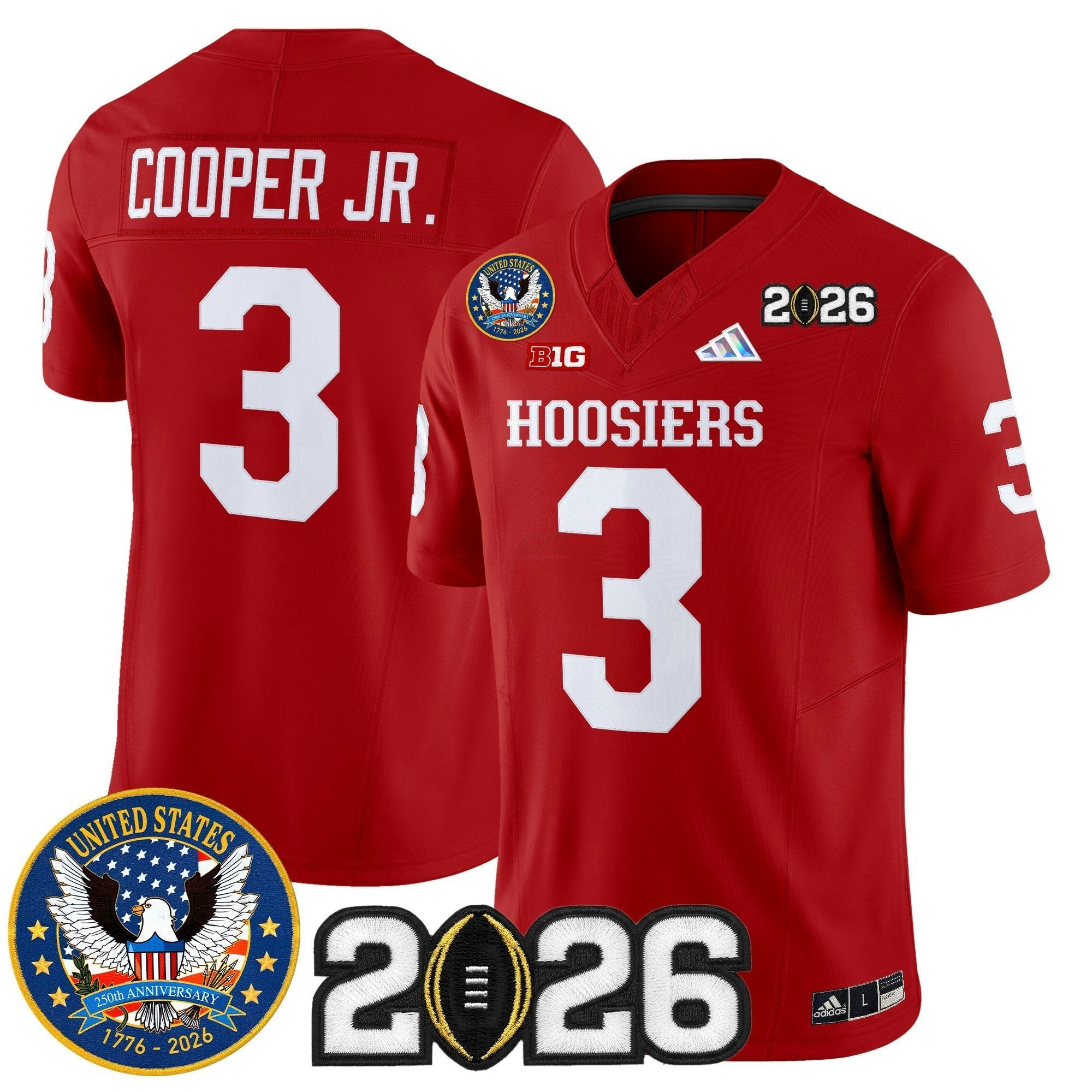Camisa NCAA "United States 250th Anniversary Patch" Vapor Limited Jersey