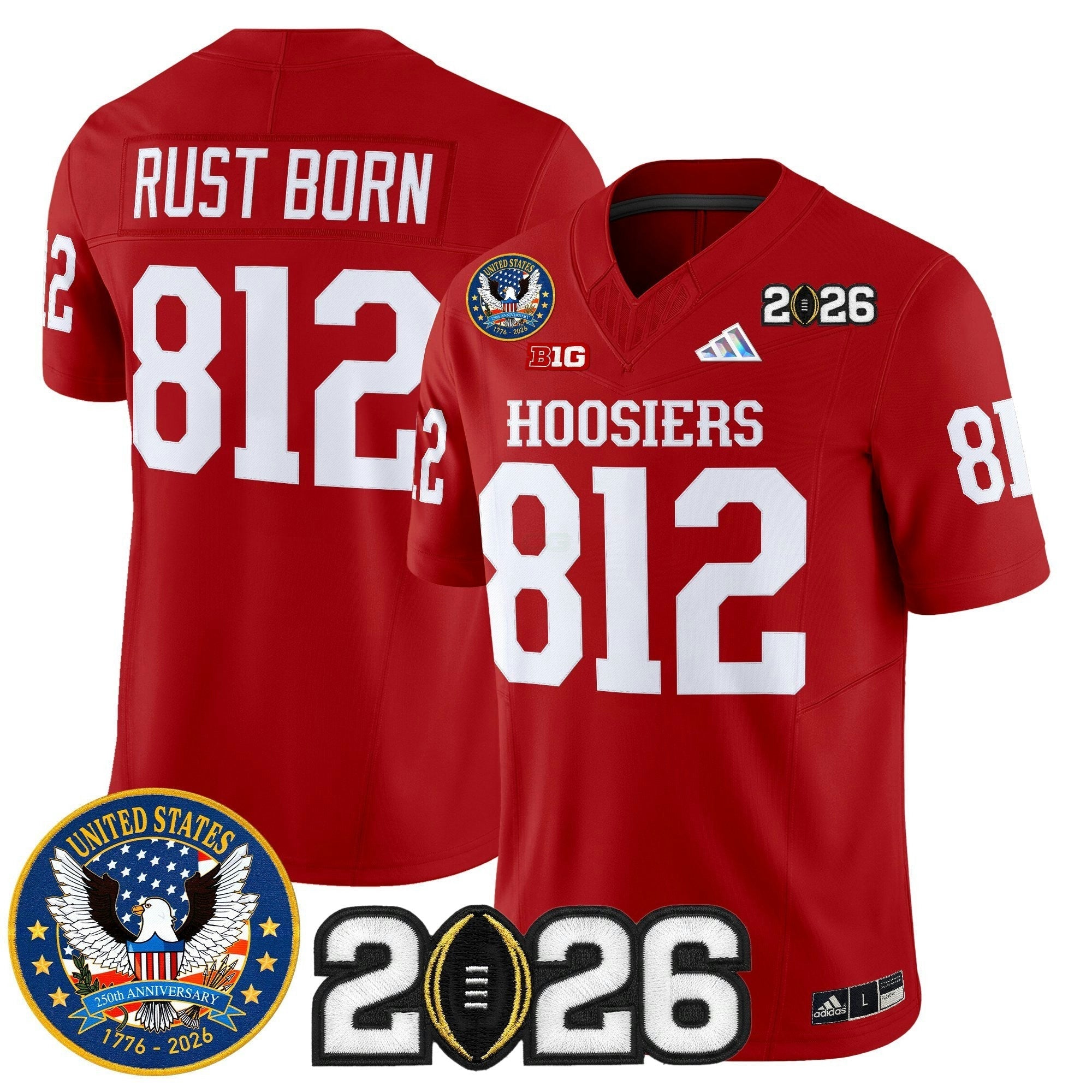 Camisa NCAA "United States 250th Anniversary Patch" Vapor Limited Jersey