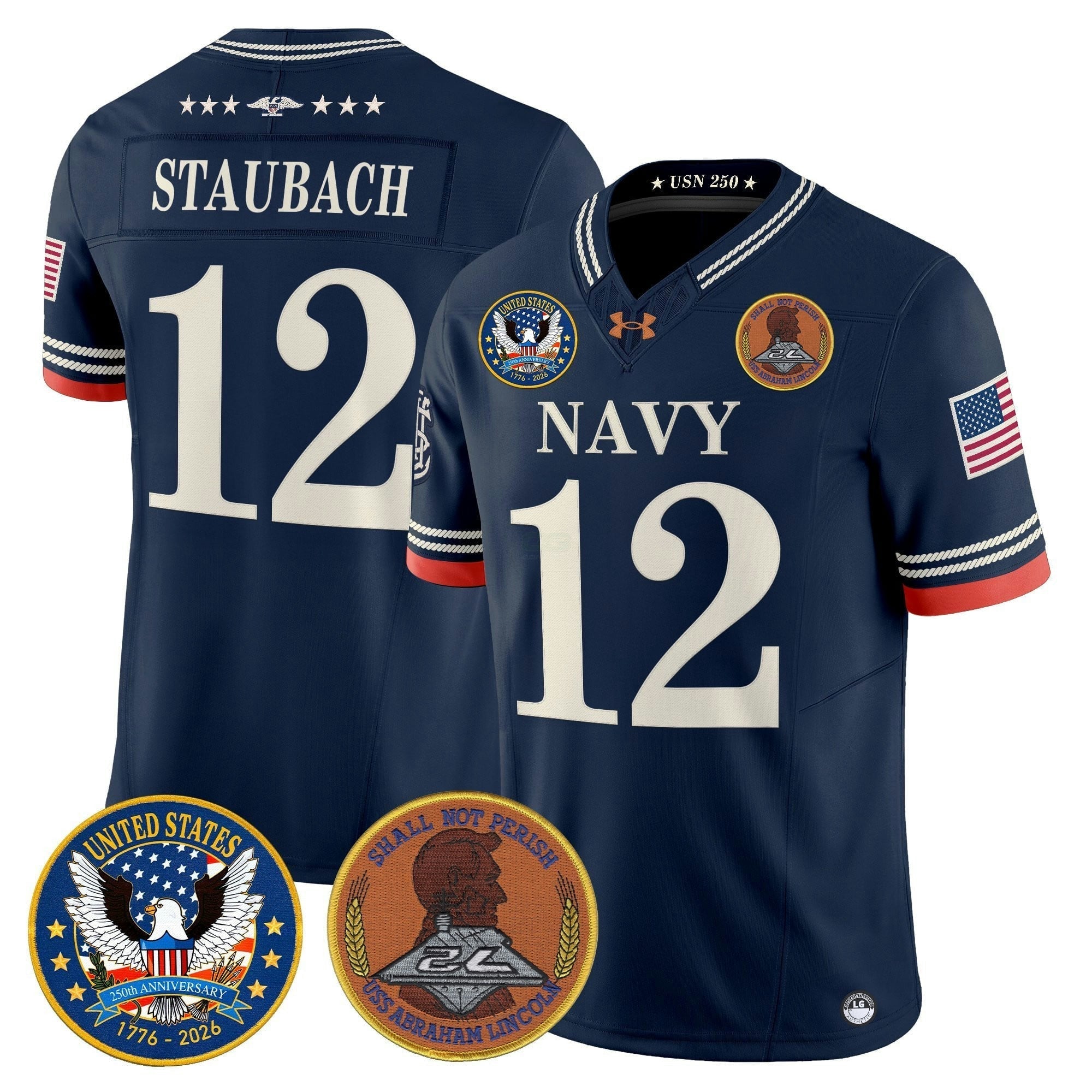 Camisa NCAA "United States 250th Anniversary Patch" Vapor Limited Jersey - Stitched