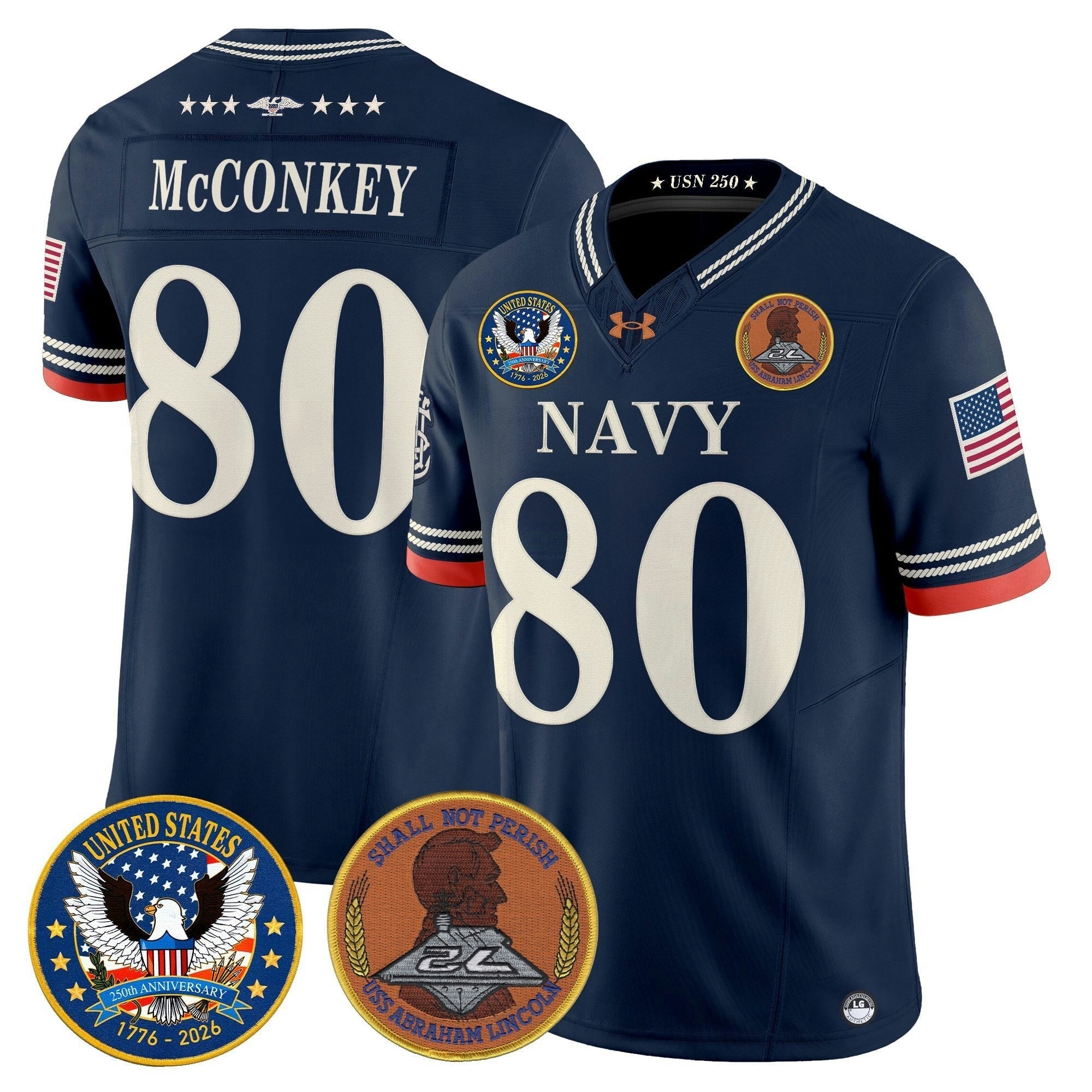 Camisa NCAA "United States 250th Anniversary Patch" Vapor Limited Jersey - Stitched