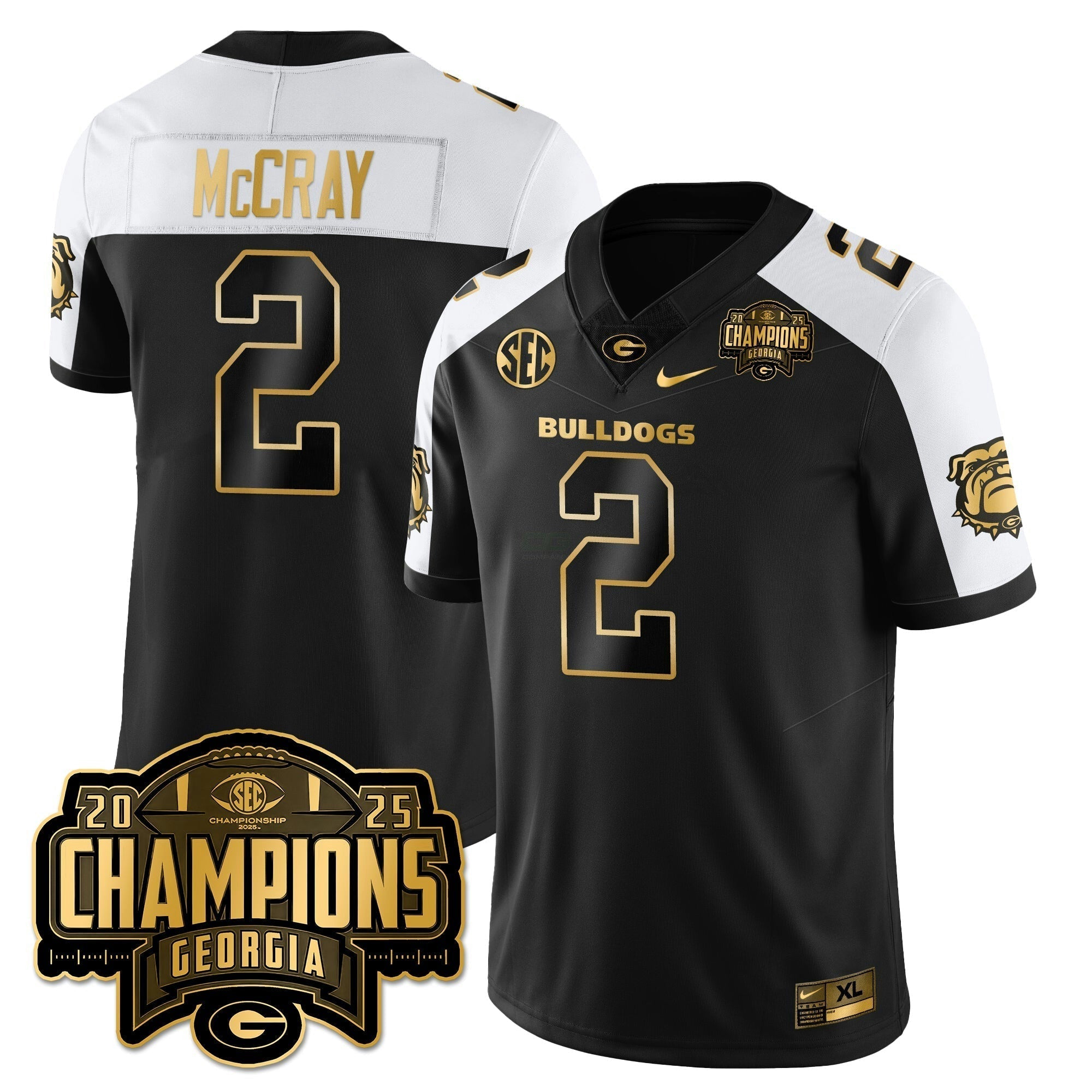 Camisa NCAA Vapor Limited Dourada Jersey - SEC Football Champions