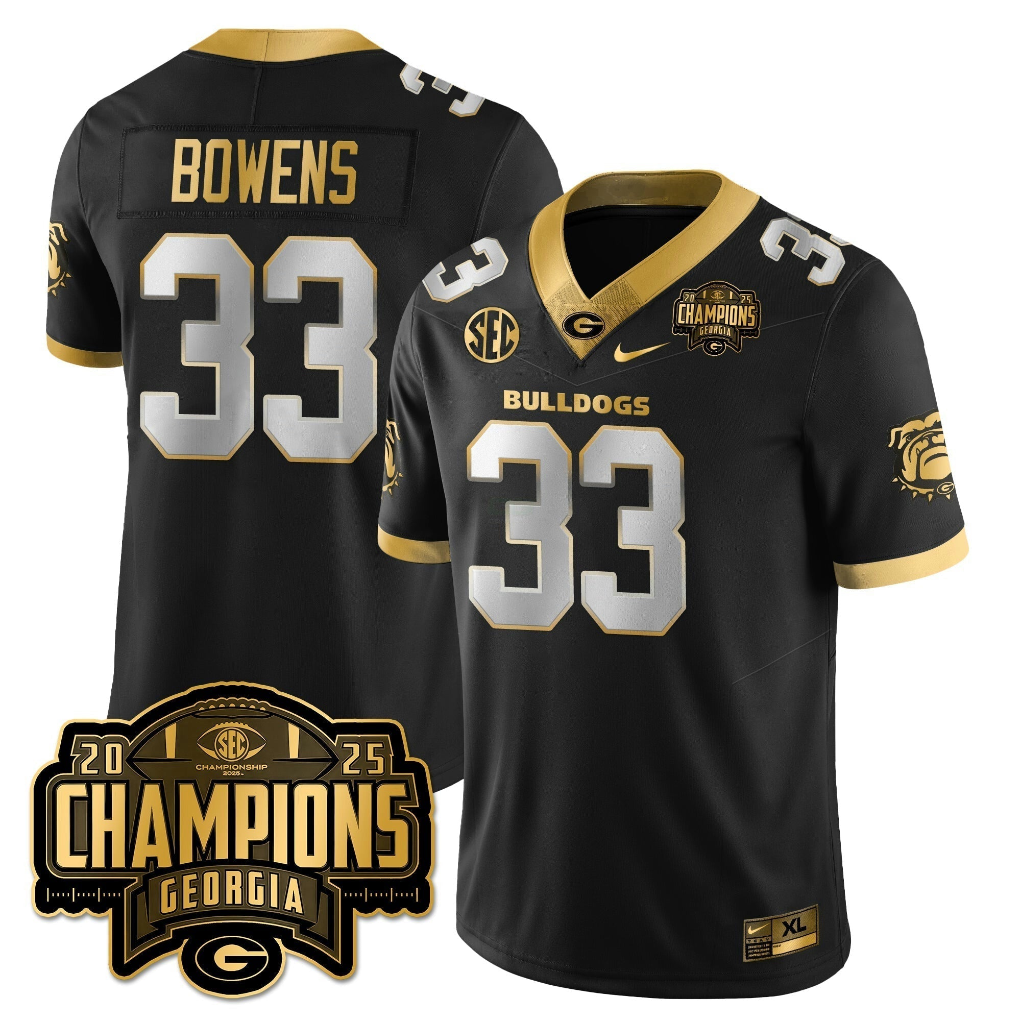 Camisa NCAA Vapor Limited Dourada Jersey - SEC Football Champions