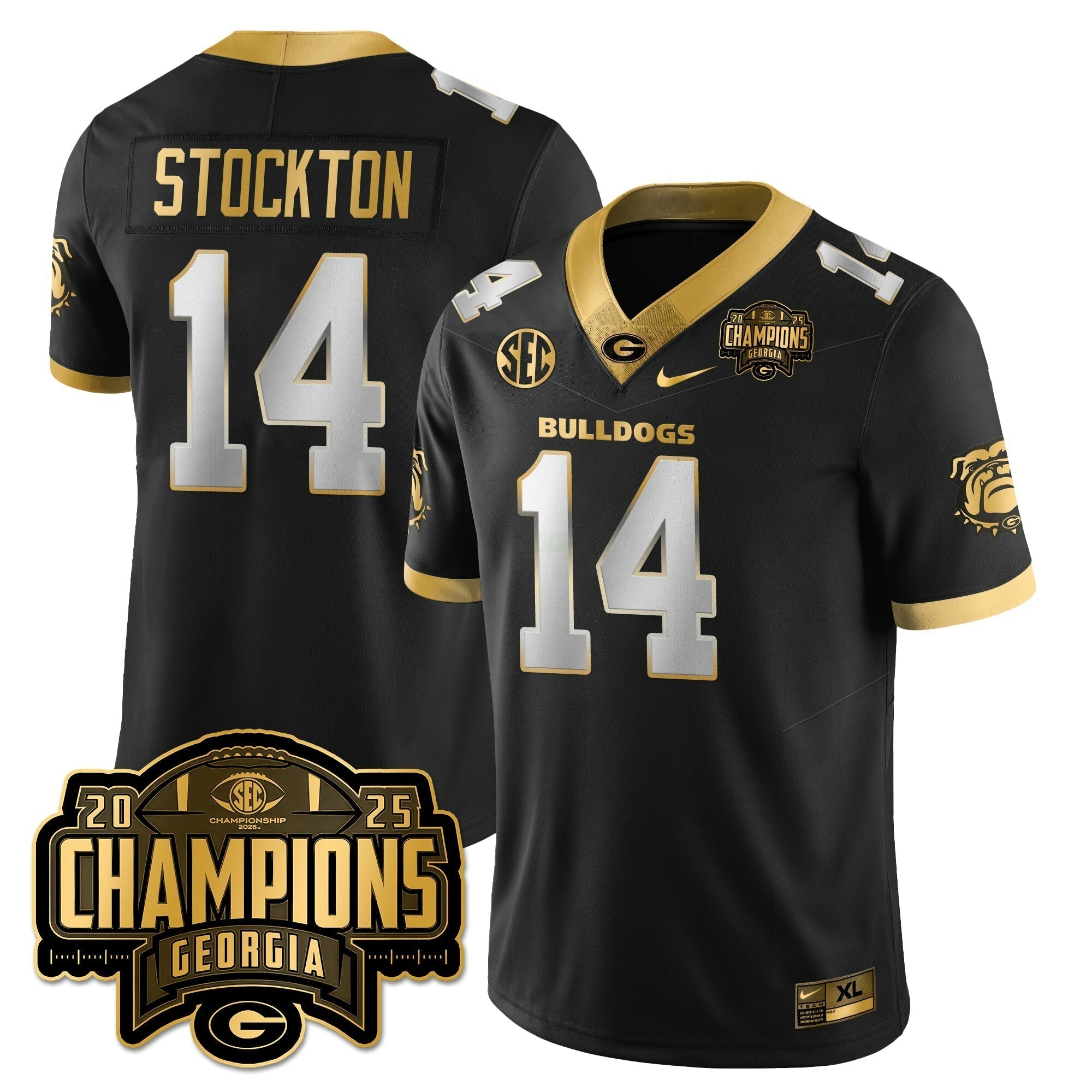 Camisa NCAA Vapor Limited Dourada Jersey - SEC Football Champions