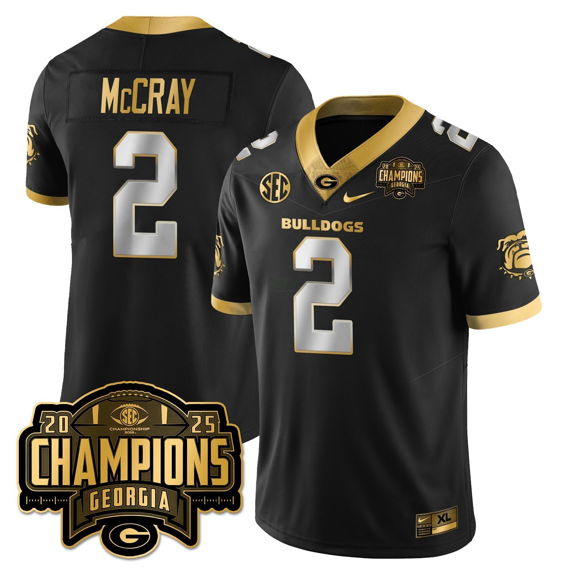 Camisa NCAA Vapor Limited Dourada Jersey - SEC Football Champions