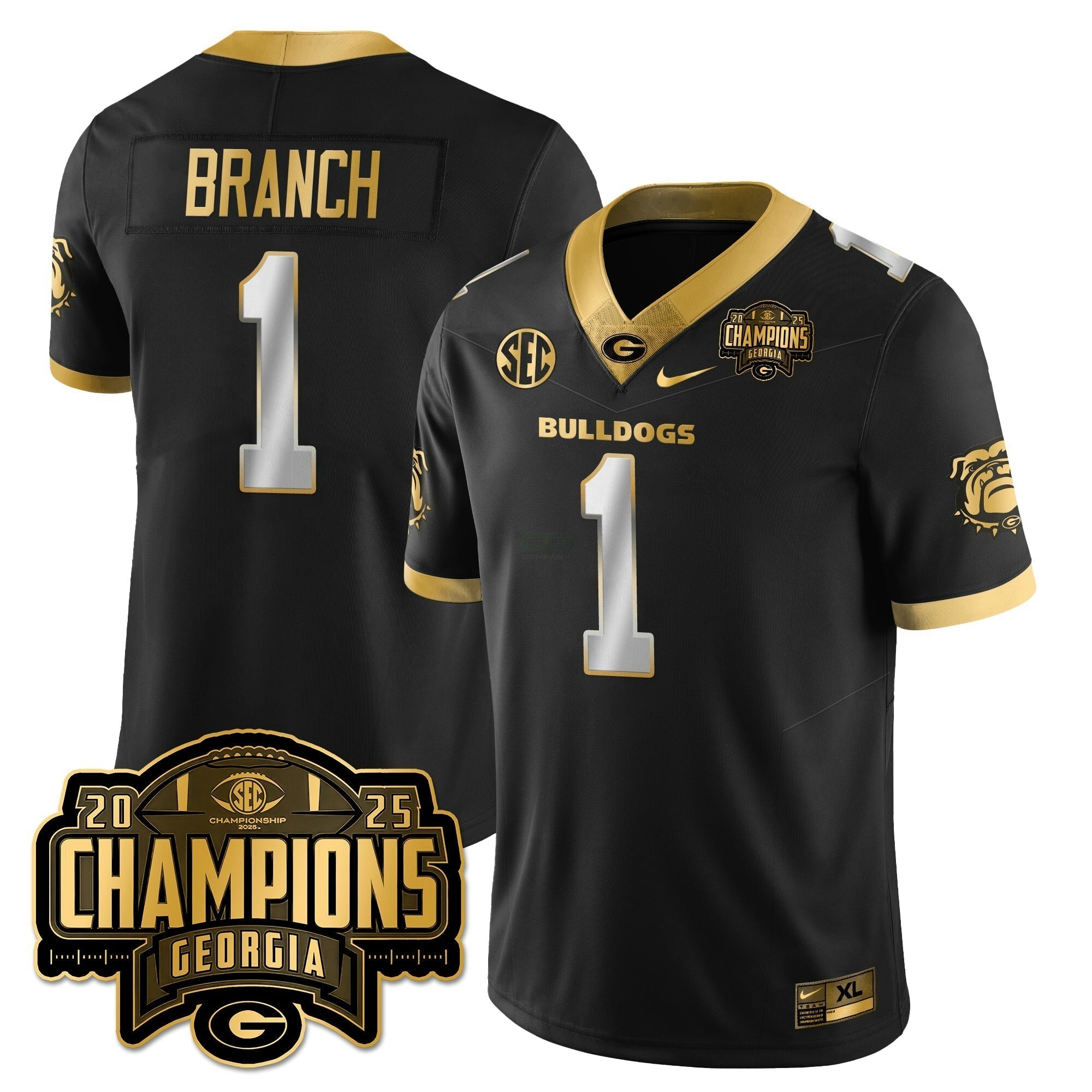 Camisa NCAA Vapor Limited Dourada Jersey - SEC Football Champions