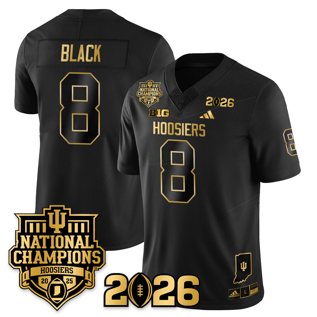 Camisa NCAA Vapor Limited Football Gold Jersey - 2025 National Champions