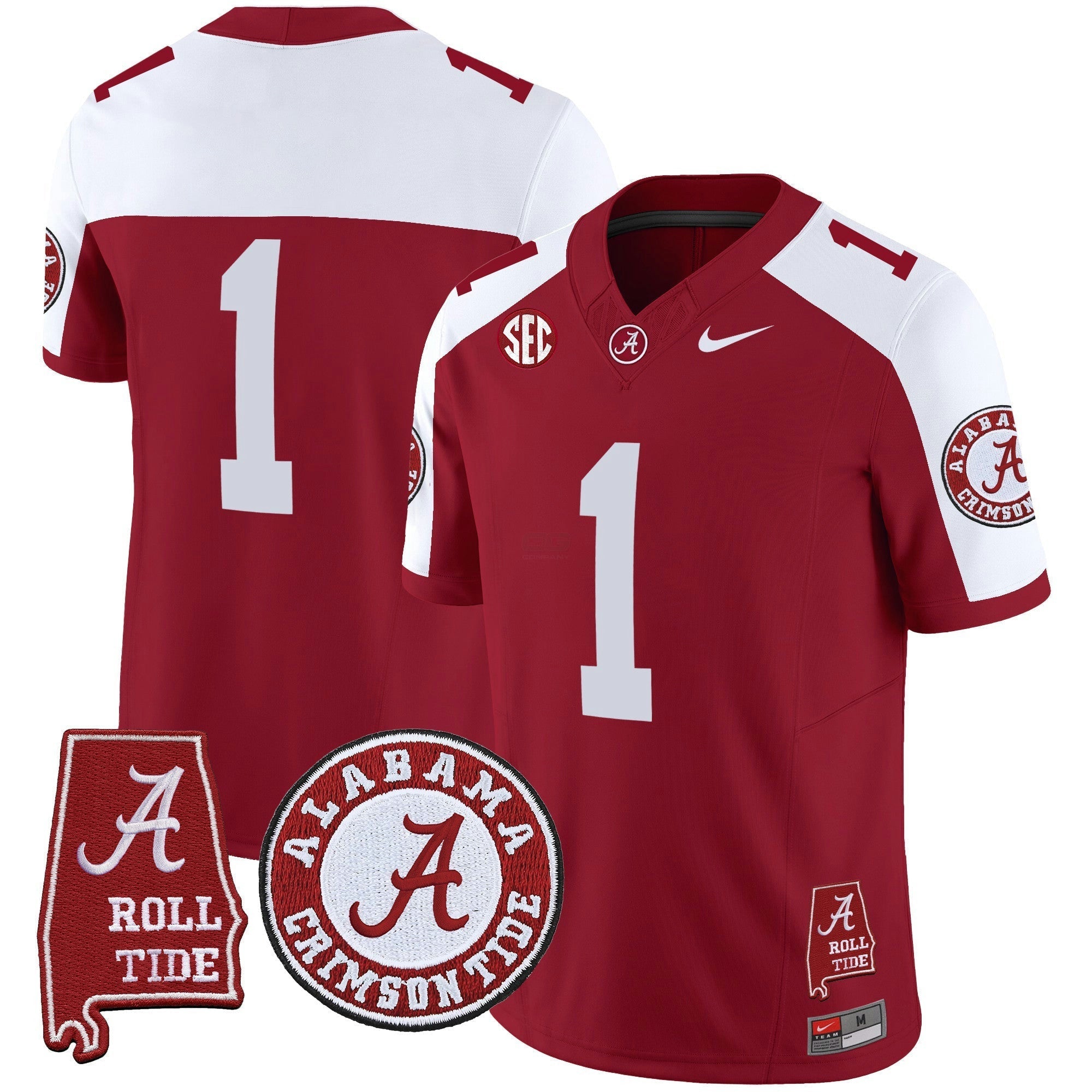 Camisa NCAA Vapor Limited Jersey V4 - Alabama Map