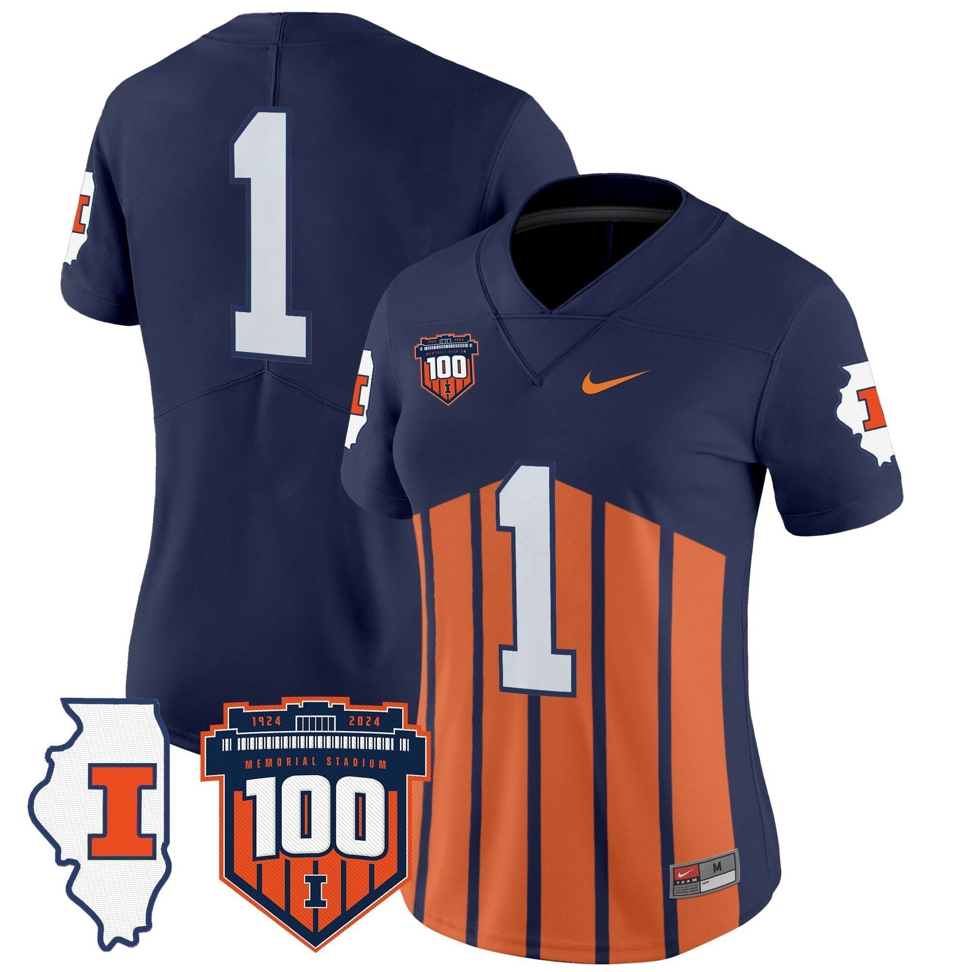 Camisa NCAA Women's 100th Memorial Stadium Patch Vapor Limited Jersey
