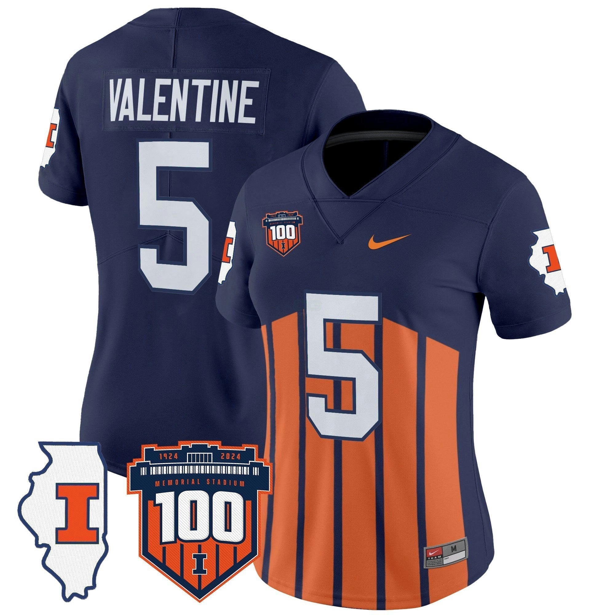 Camisa NCAA Women's 100th Memorial Stadium Patch Vapor Limited Jersey