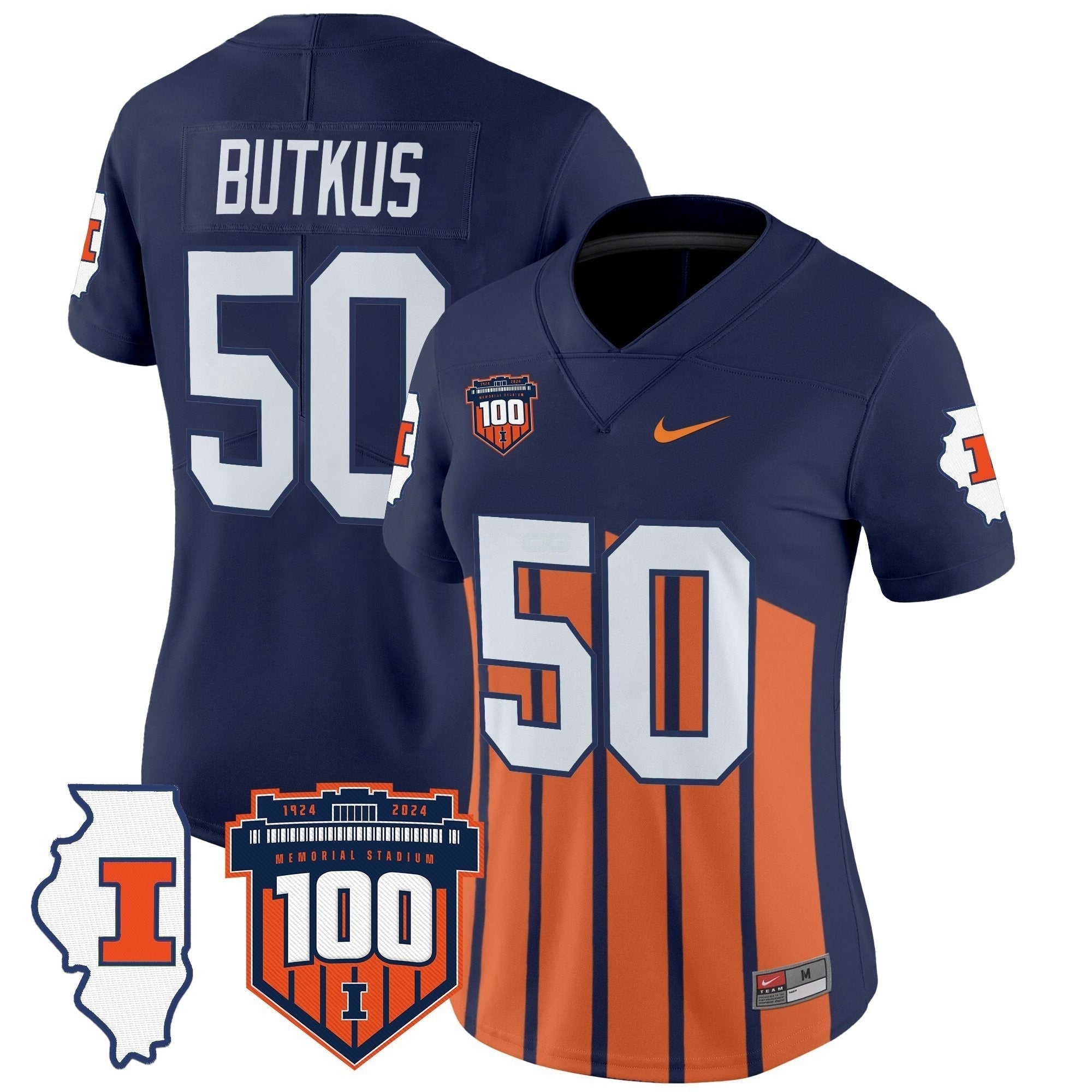 Camisa NCAA Women's 100th Memorial Stadium Patch Vapor Limited Jersey