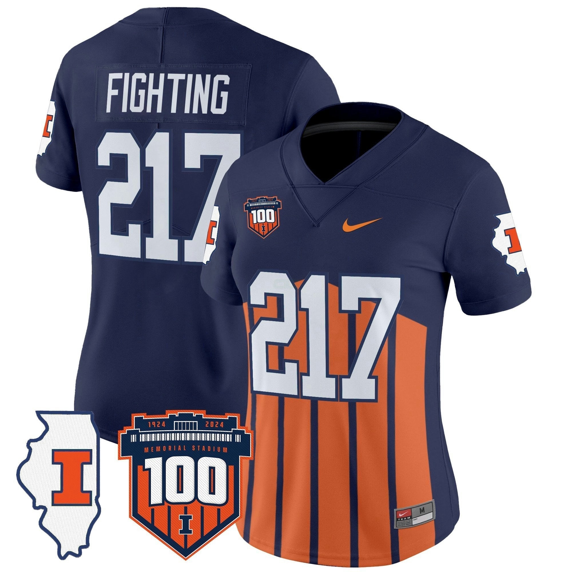 Camisa NCAA Women's 100th Memorial Stadium Patch Vapor Limited Jersey