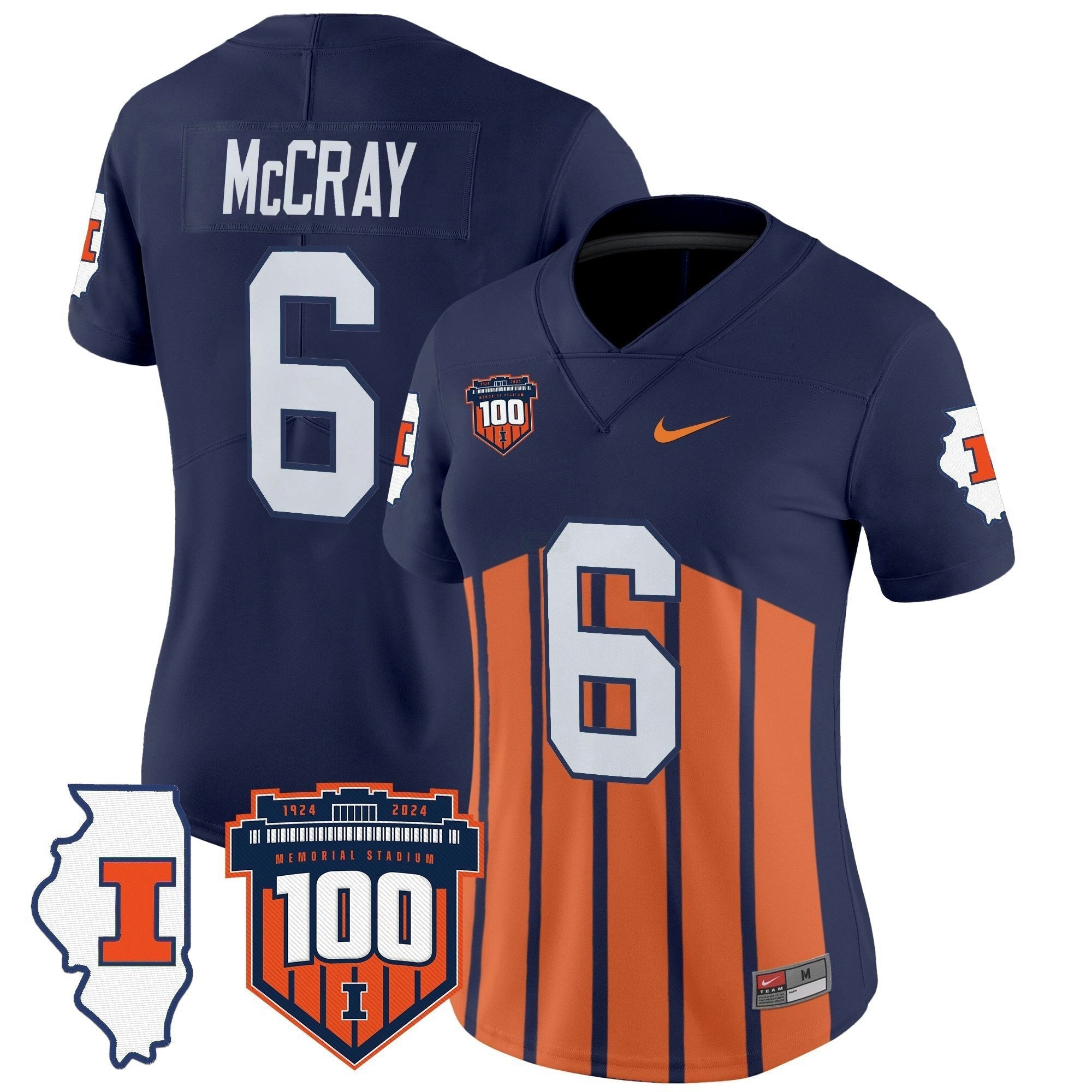 Camisa NCAA Women's 100th Memorial Stadium Patch Vapor Limited Jersey