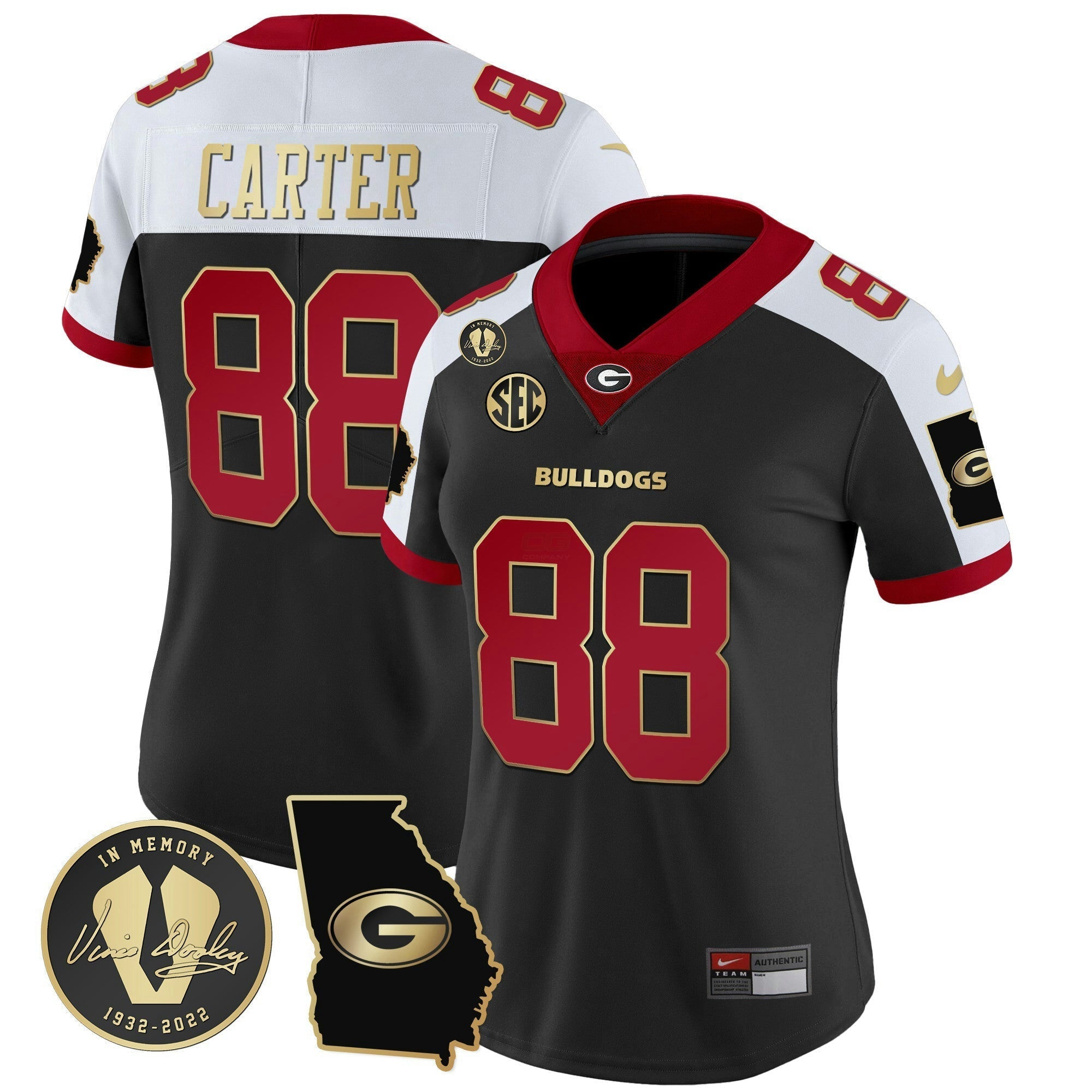 Camisa NCAA Women's 2023 Vapor Jersey V3 - Georgia Map