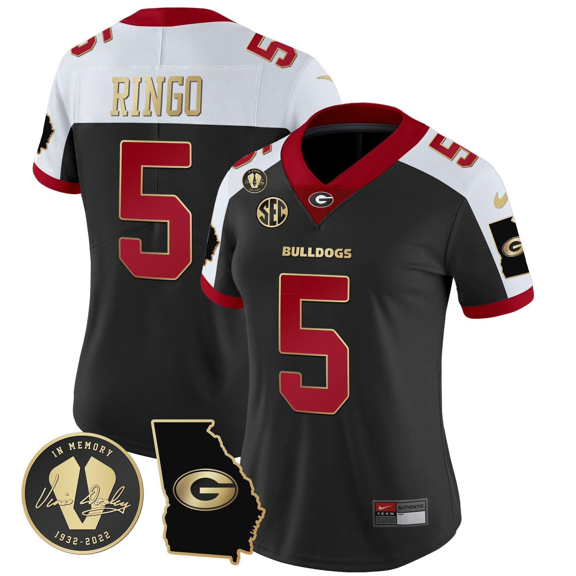 Camisa NCAA Women's 2023 Vapor Jersey V3 - Georgia Map