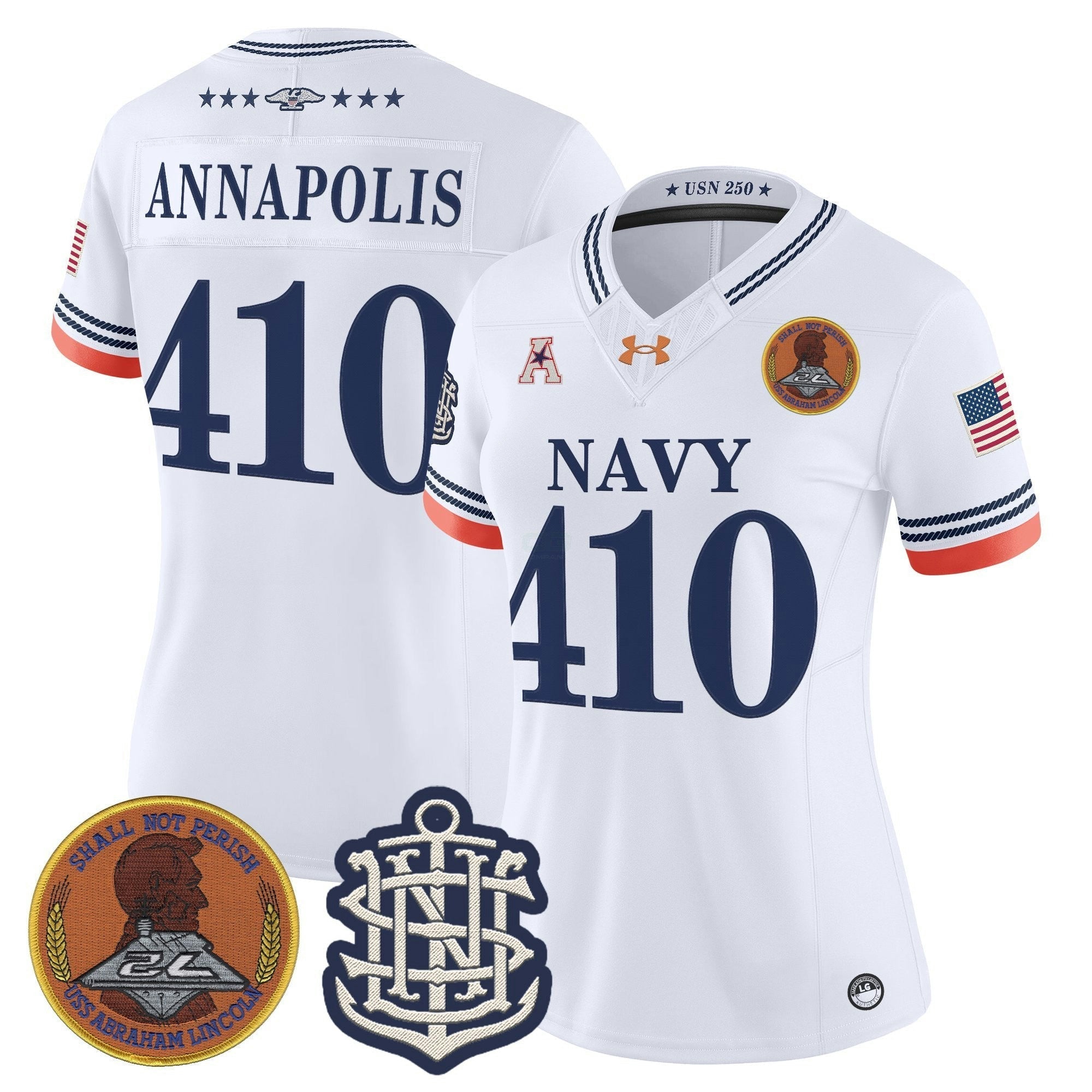 Camisa NCAA Women's 250th Anniversary Vapor Limited Jersey - Stitched