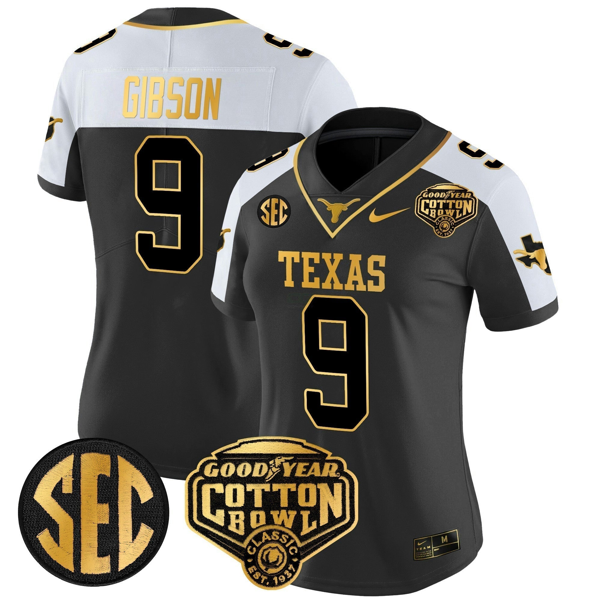 Camisa NCAA Women's Cotton Bowl Patch Dourada Vapor Limited Jersey