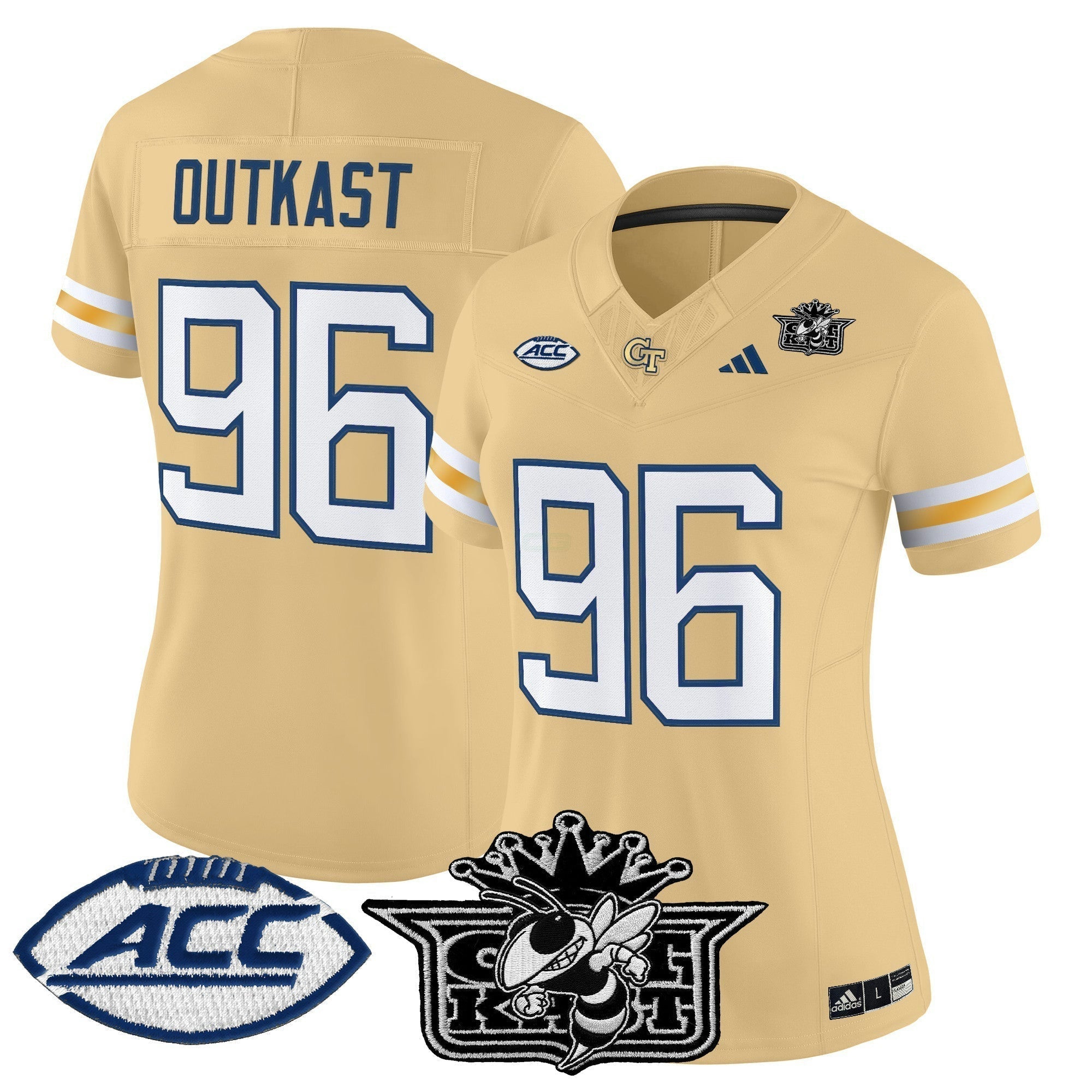Camisa NCAA Women's Outkast x Georgia Tech Yellow Jackets 2025 Vapor Limited Jersey