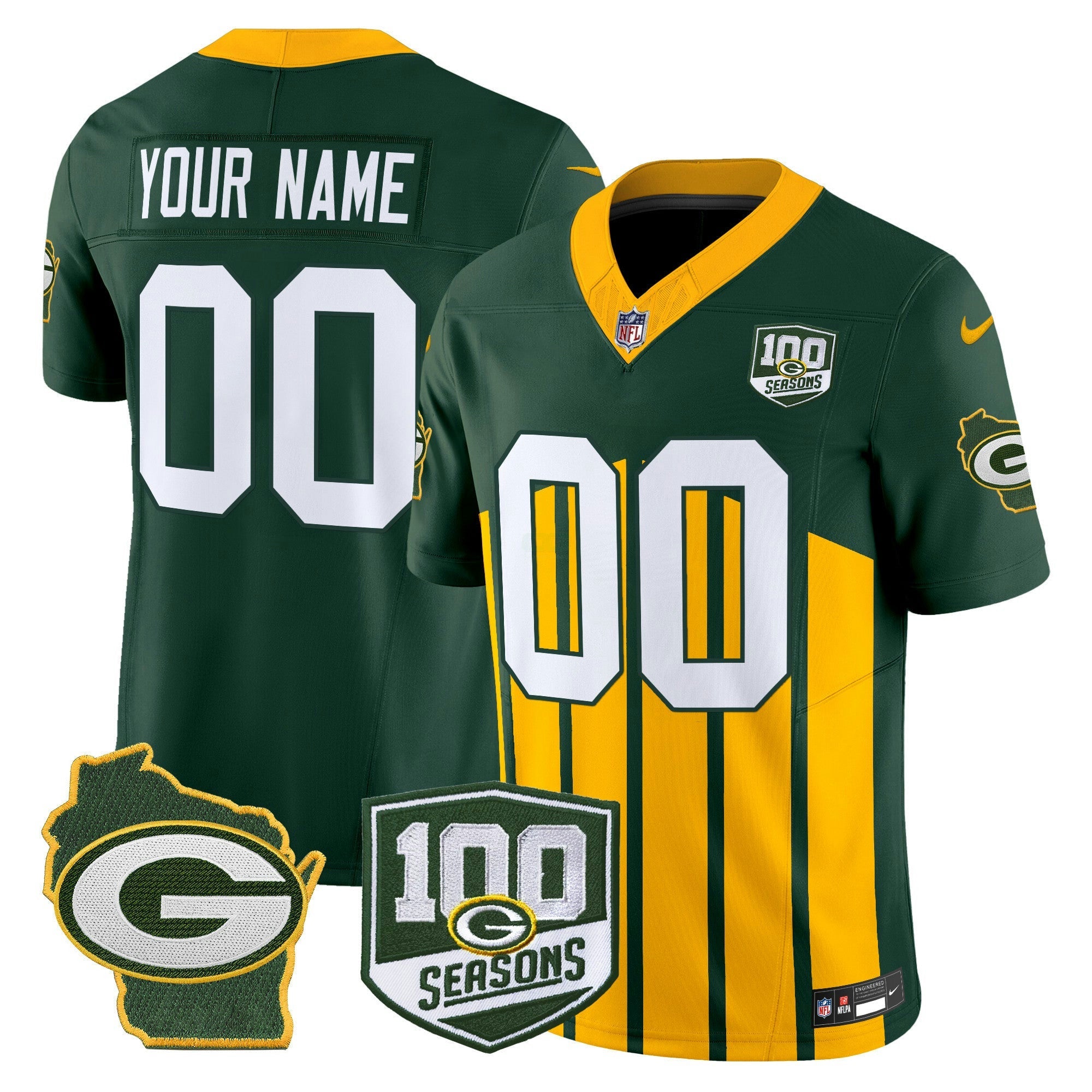 Camisa NFL 100th Season & Home Patch Vapor Limited Jersey