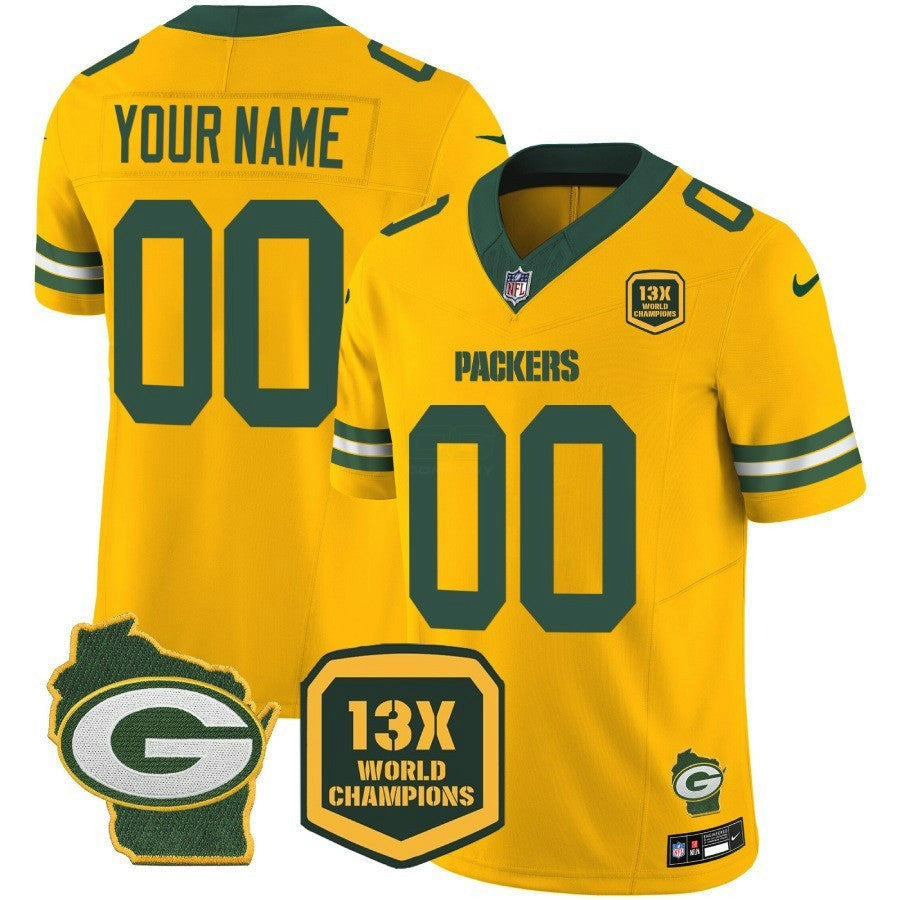 Camisa NFL 13 Time World Champions & Home Patch Vapor Jersey