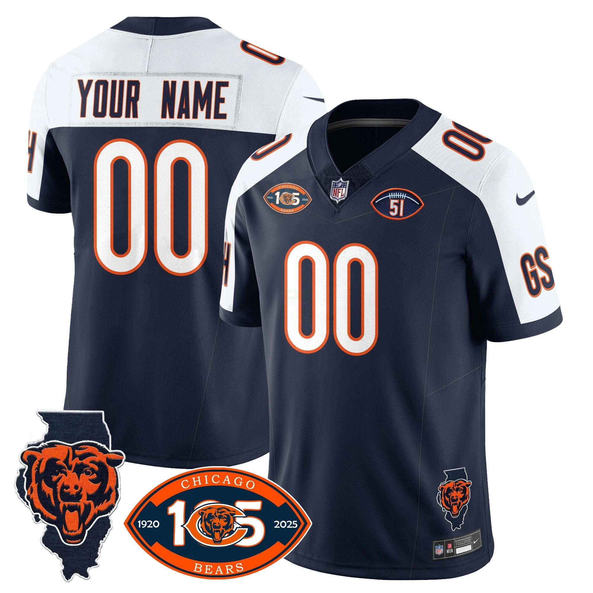 Camisa NFL 1920-2025 The Vapor Limited Jersey