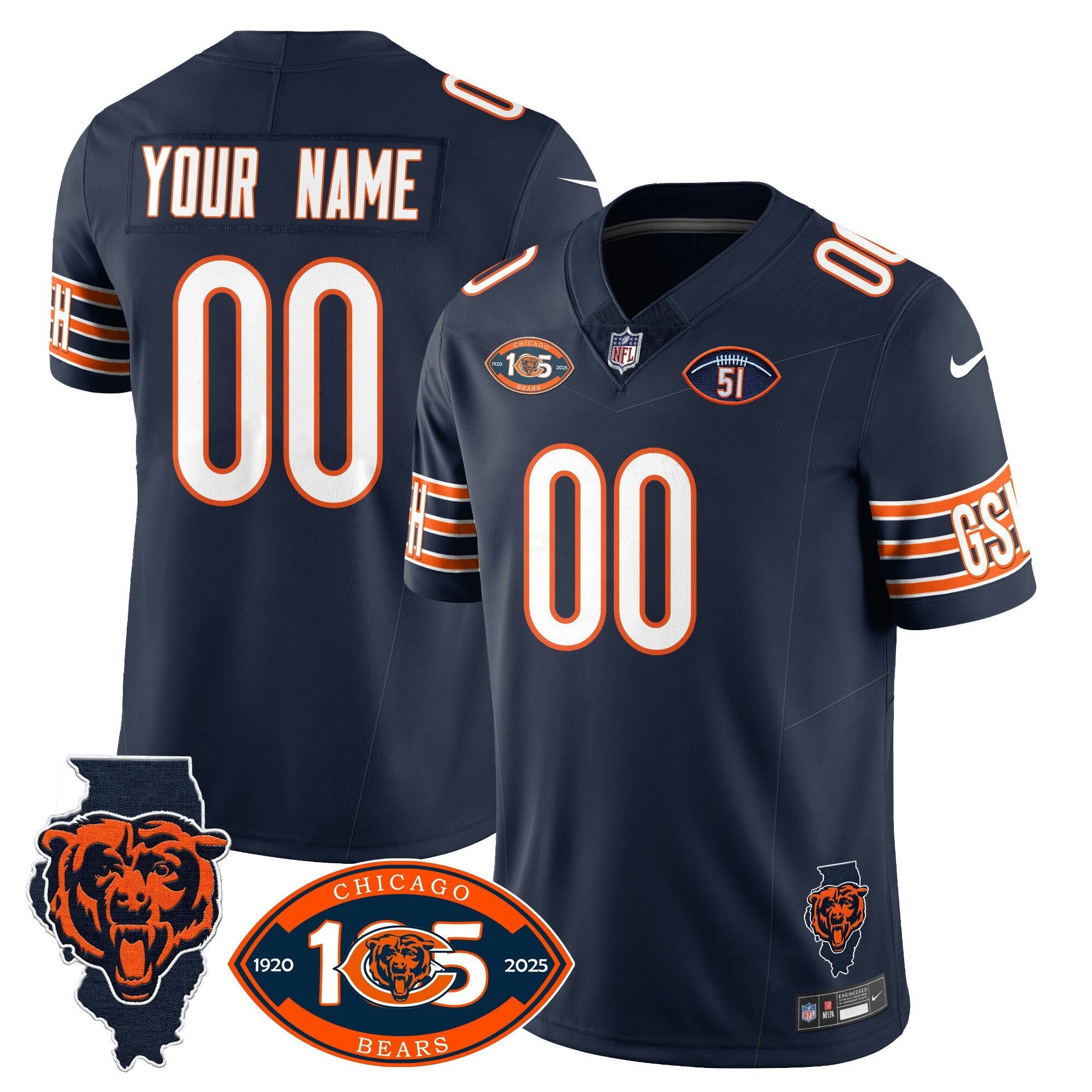 Camisa NFL 1920-2025 The Vapor Limited Jersey