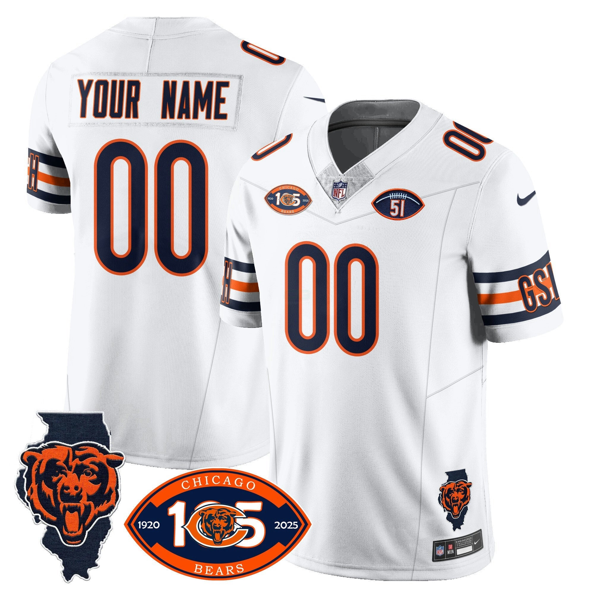 Camisa NFL 1920-2025 The Vapor Limited Jersey