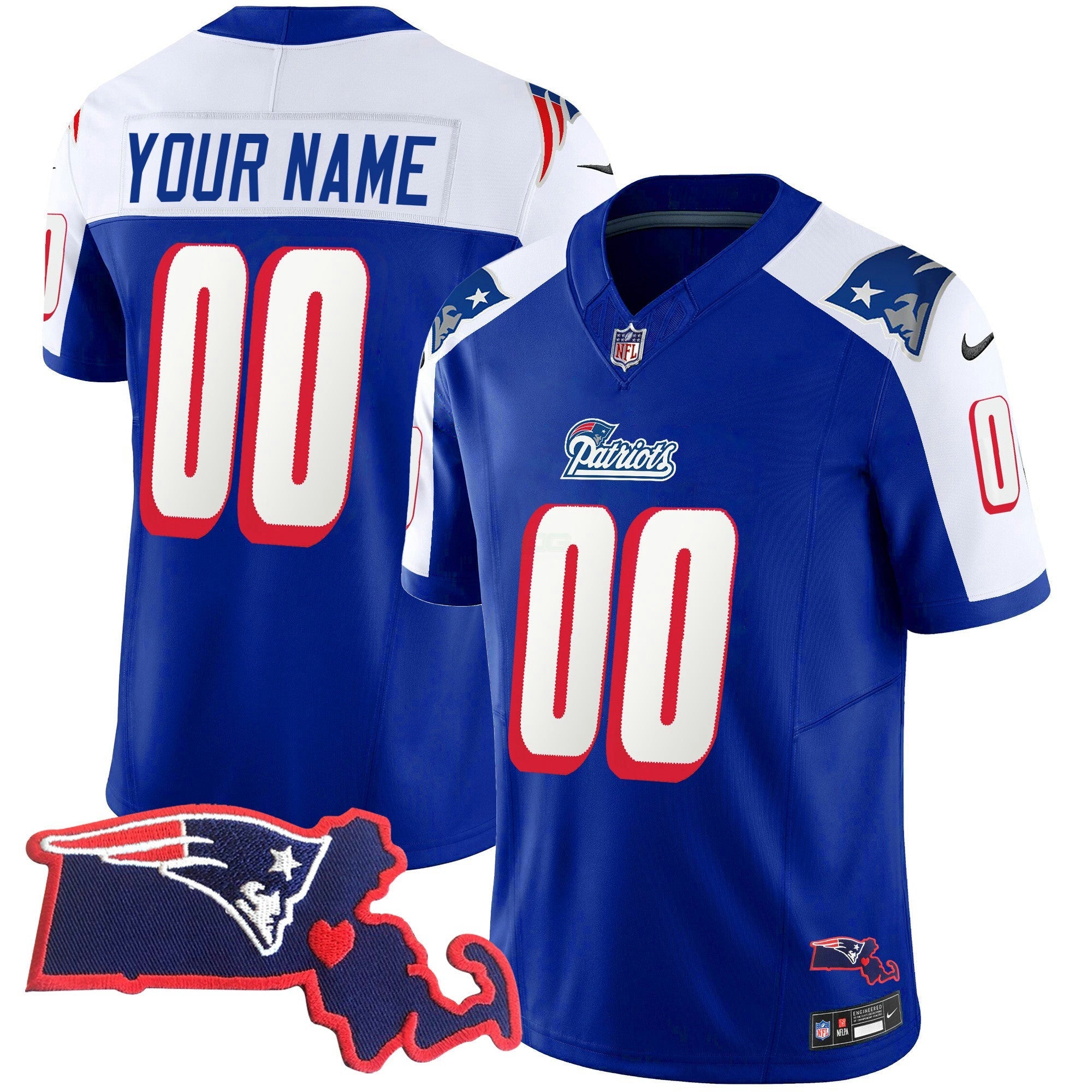 Camisa NFL 1996 Throwback State Patch Vapor Jersey