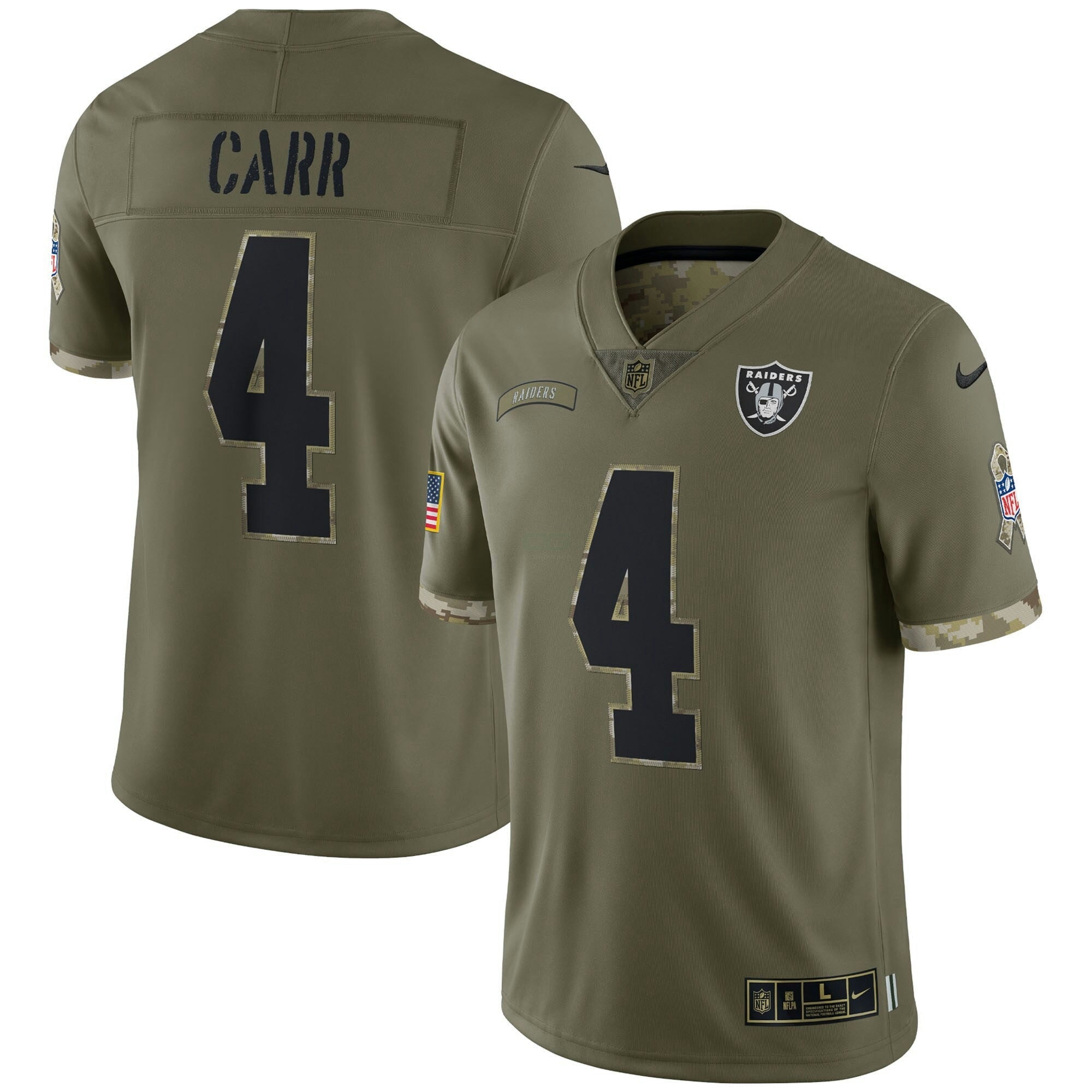 Camisa NFL 2022 Salute To Service Retired Player Limited – Olive